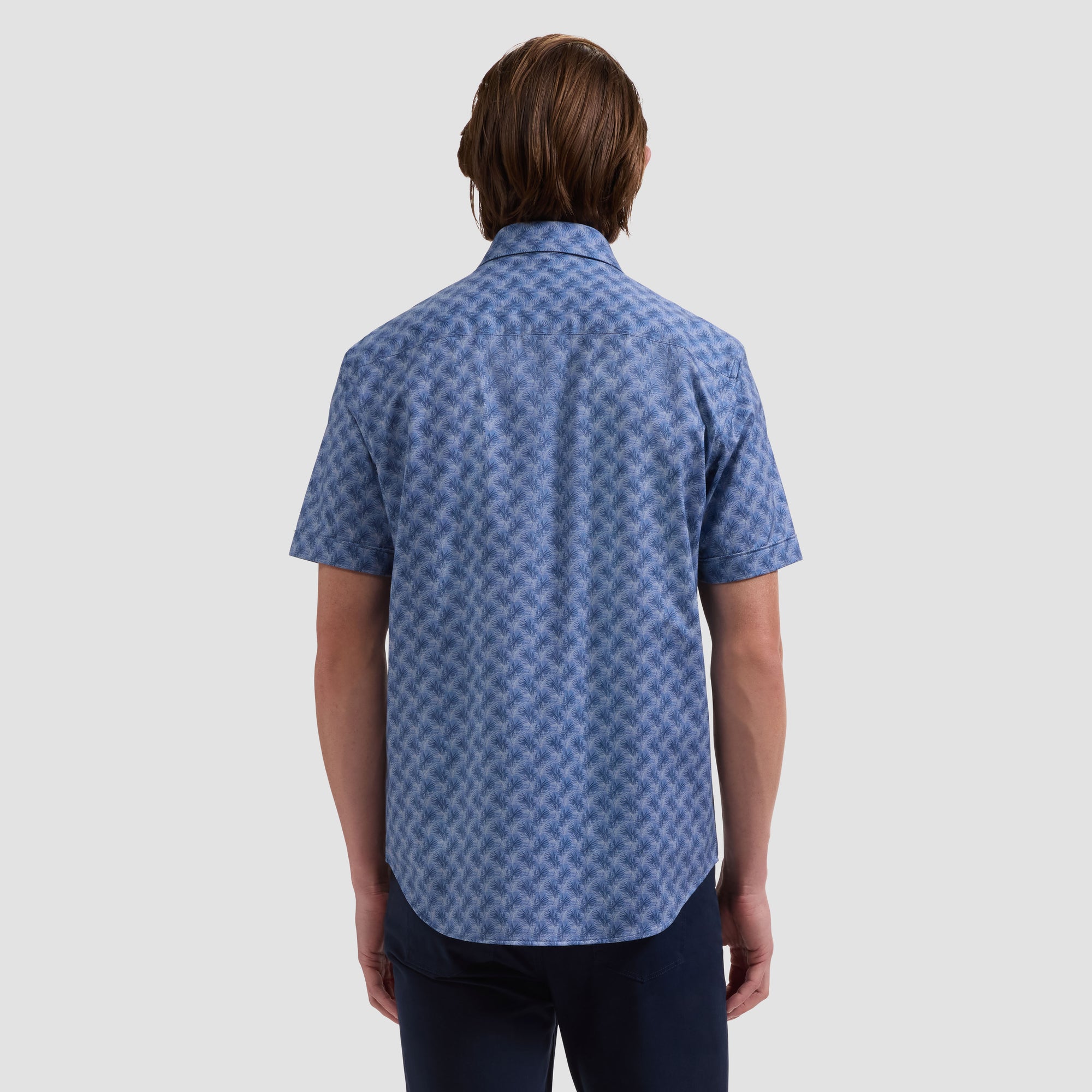 Miles OoohCotton Leaf Print Short-Sleeve Shirt