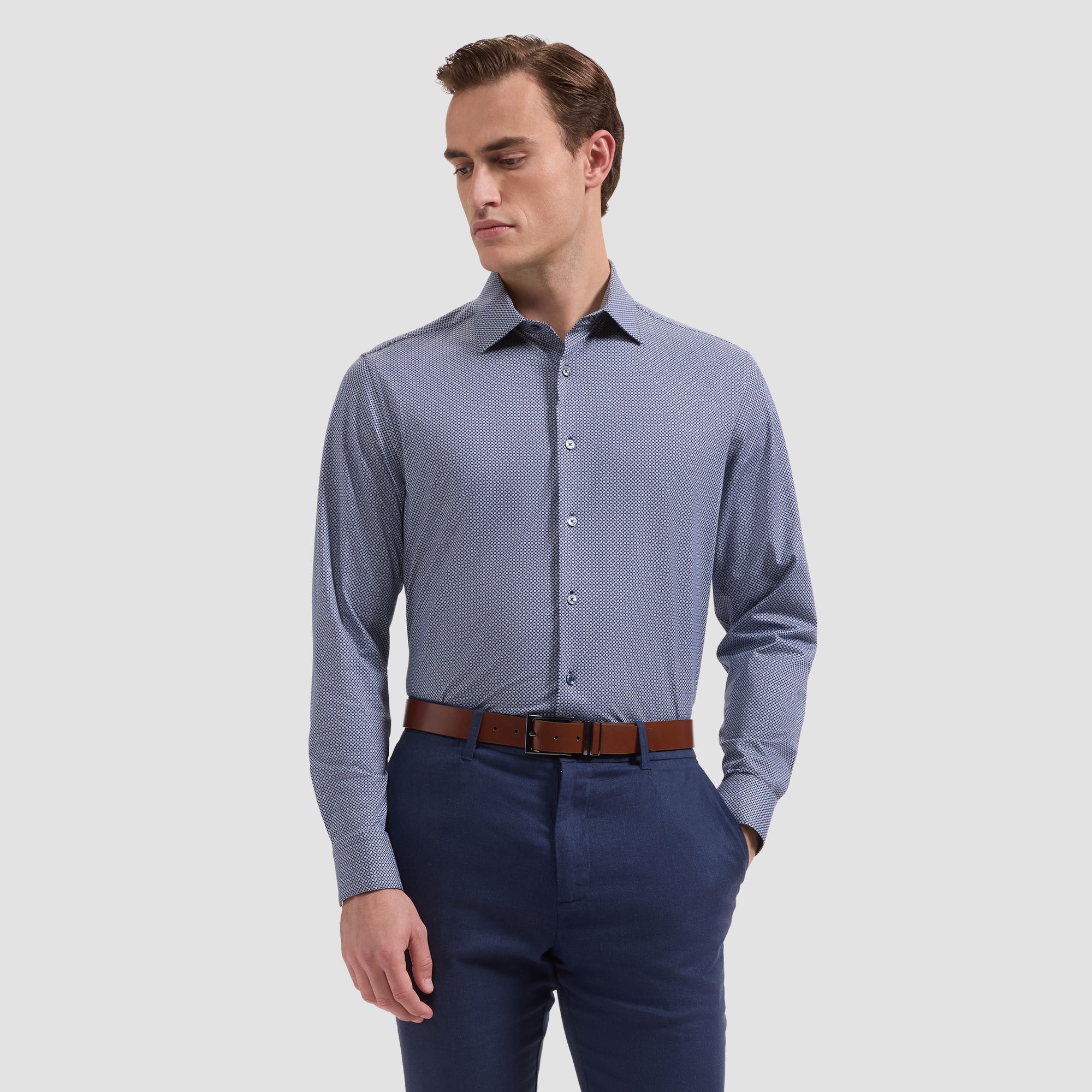 James OoohCotton Geometric Shirt