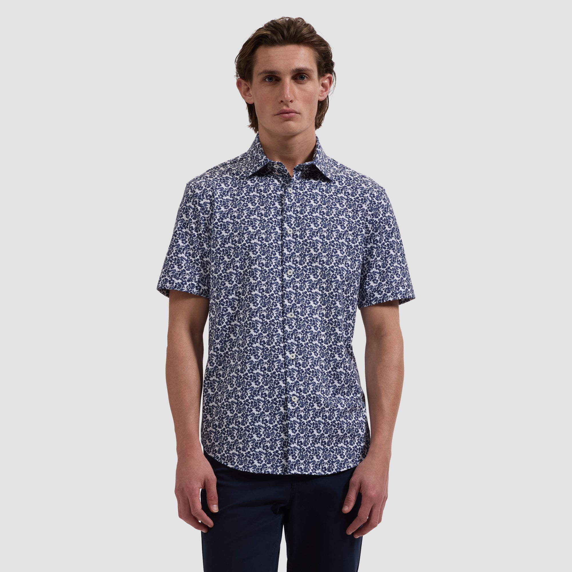 Miles OoohCotton Floral Short-Sleeve Shirt