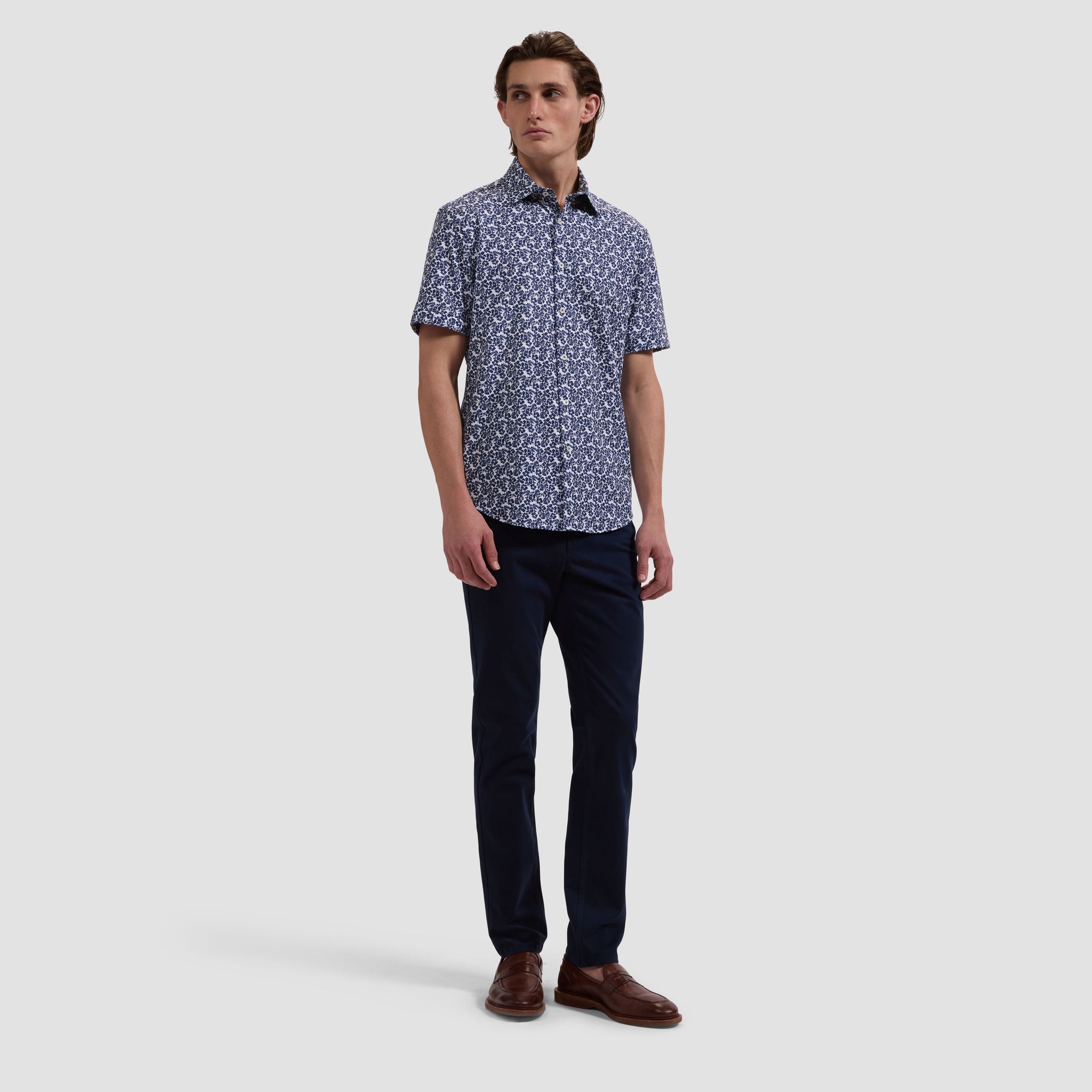 Miles OoohCotton Floral Short-Sleeve Shirt