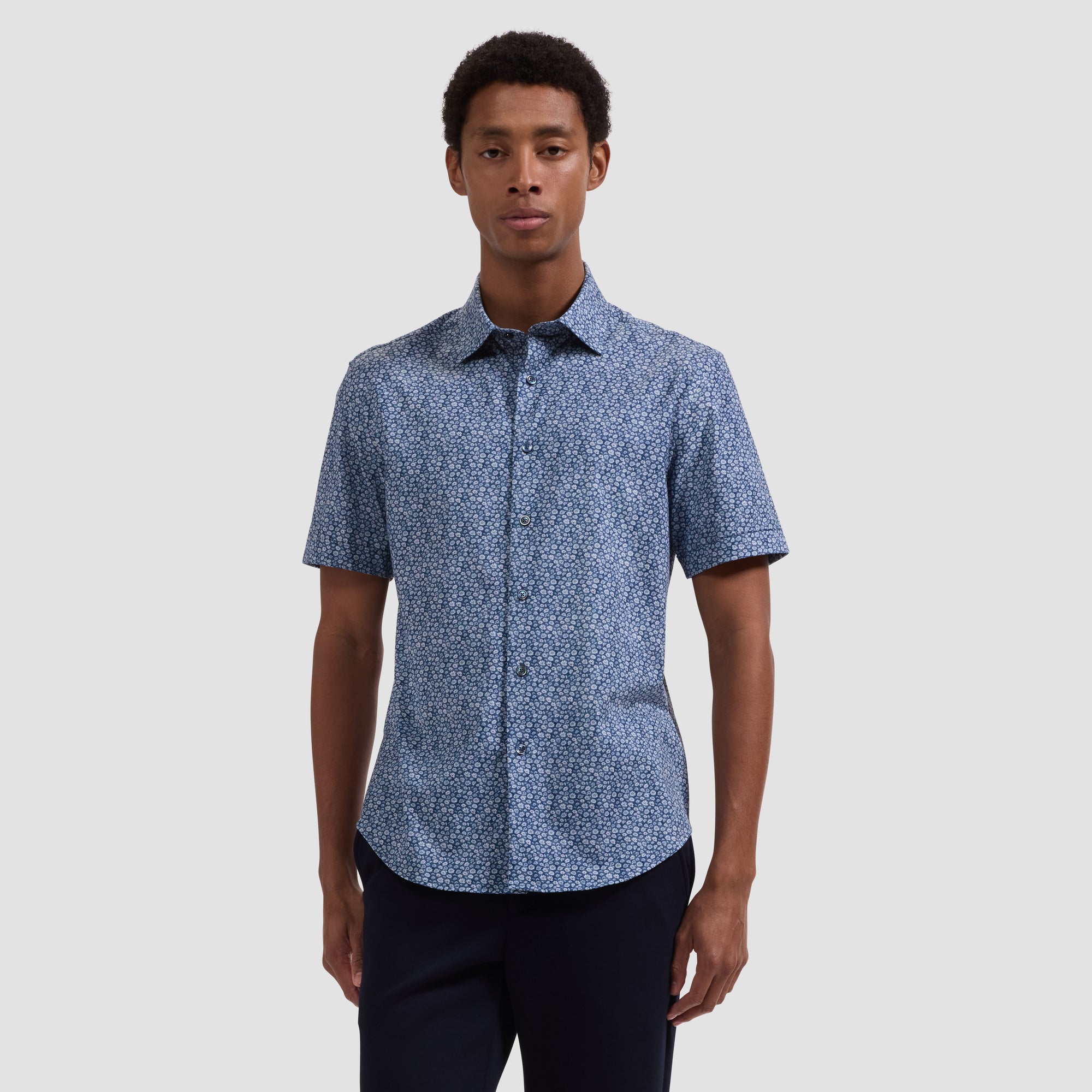 Miles OoohCotton Floral Short-Sleeve Shirt