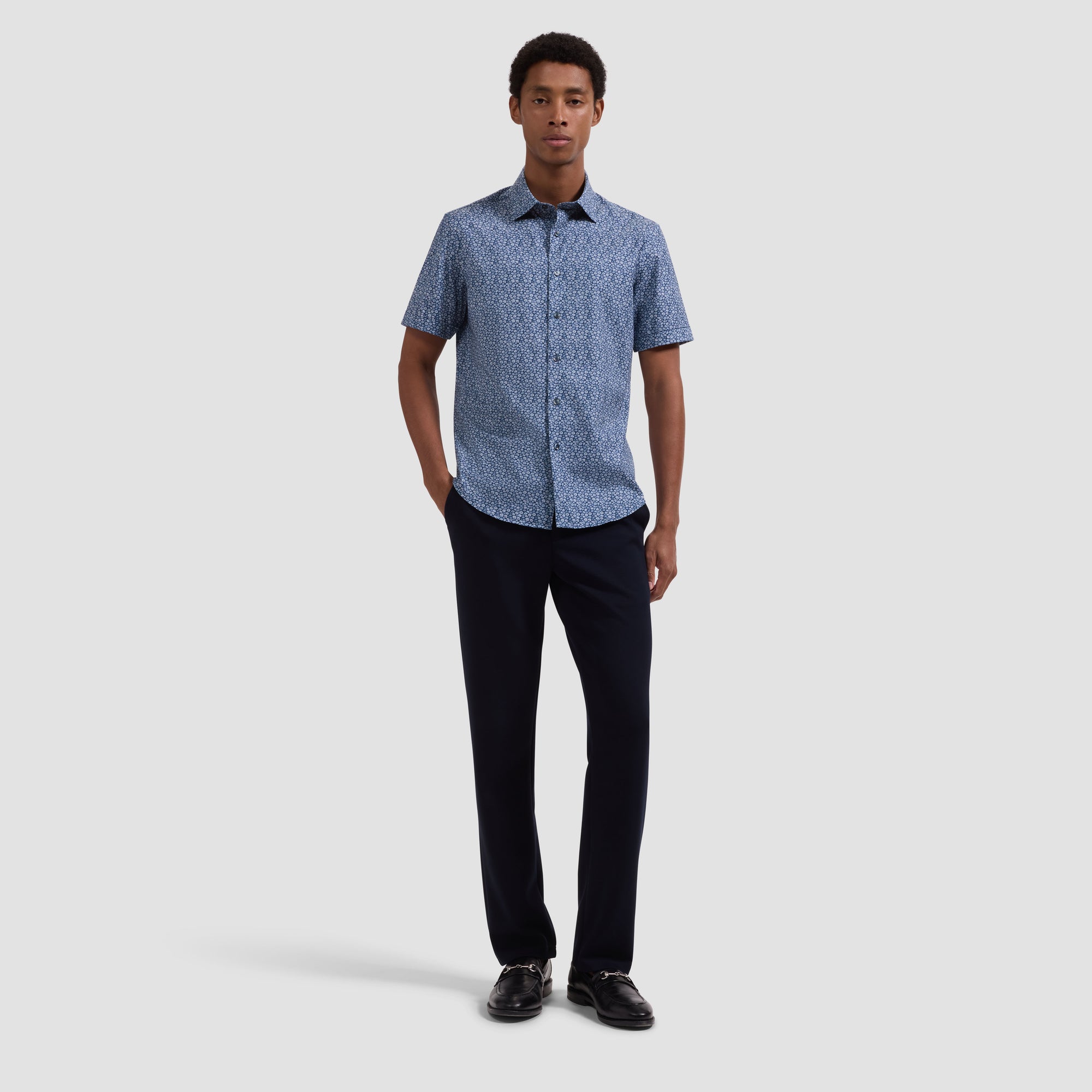 Miles OoohCotton Floral Short-Sleeve Shirt
