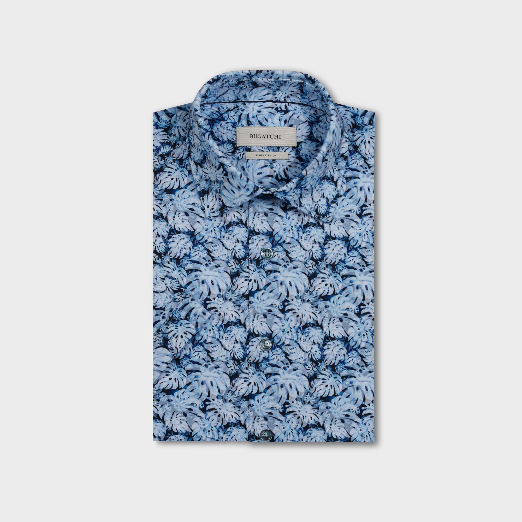 Miles OoohCotton Leaf Print Short-Sleeve Shirt
