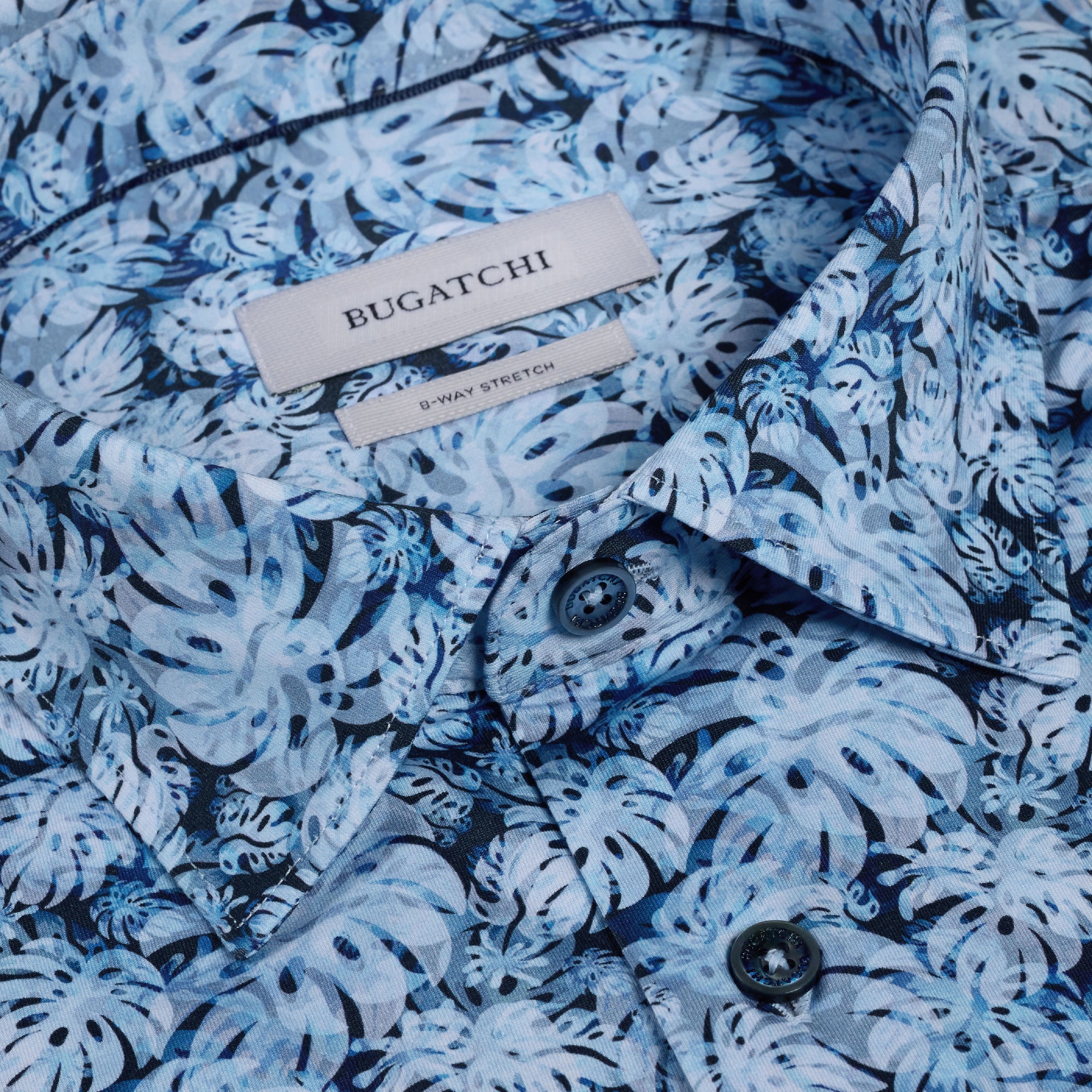 Miles OoohCotton Leaf Print Short-Sleeve Shirt