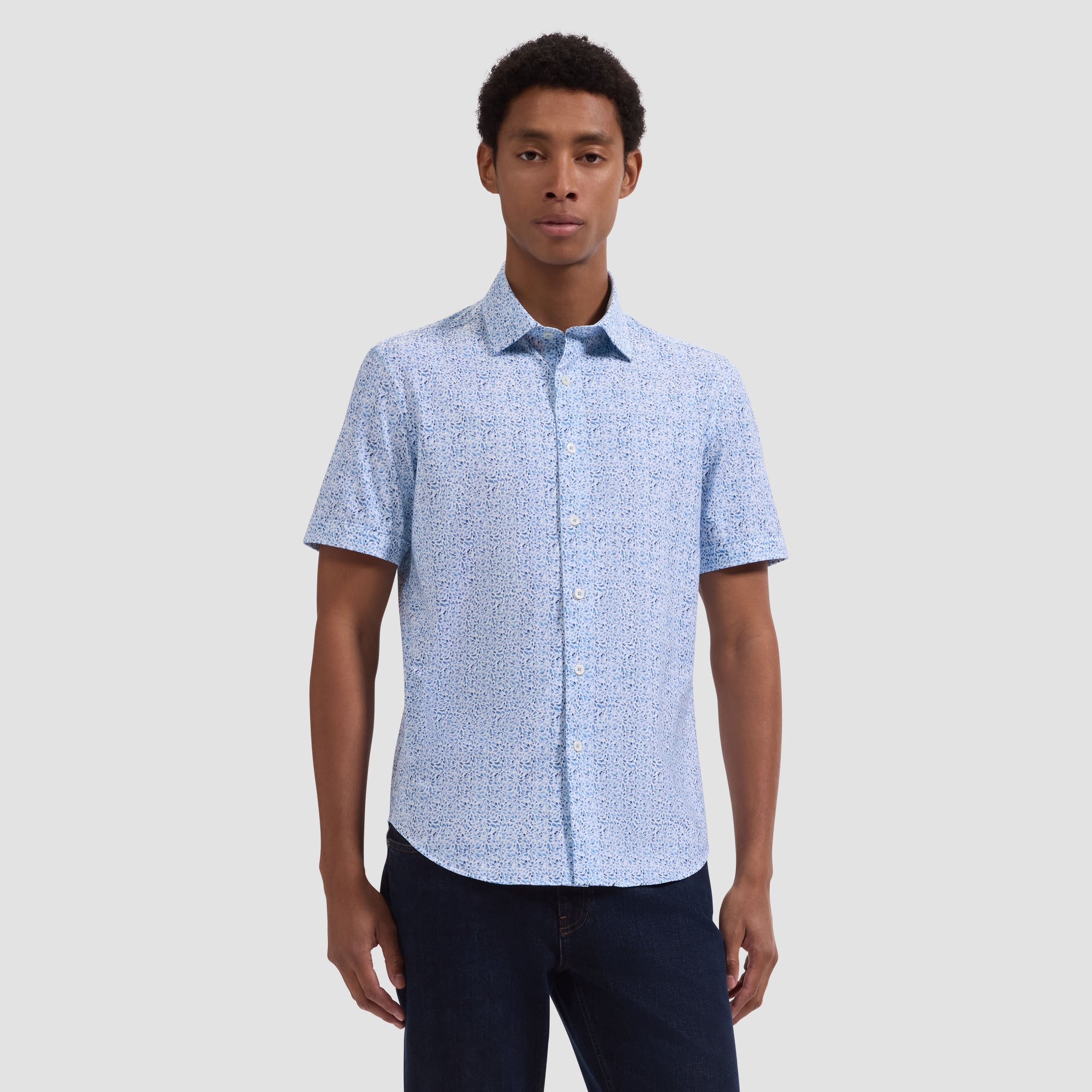 Miles OoohCotton Floral Short-Sleeve Shirt