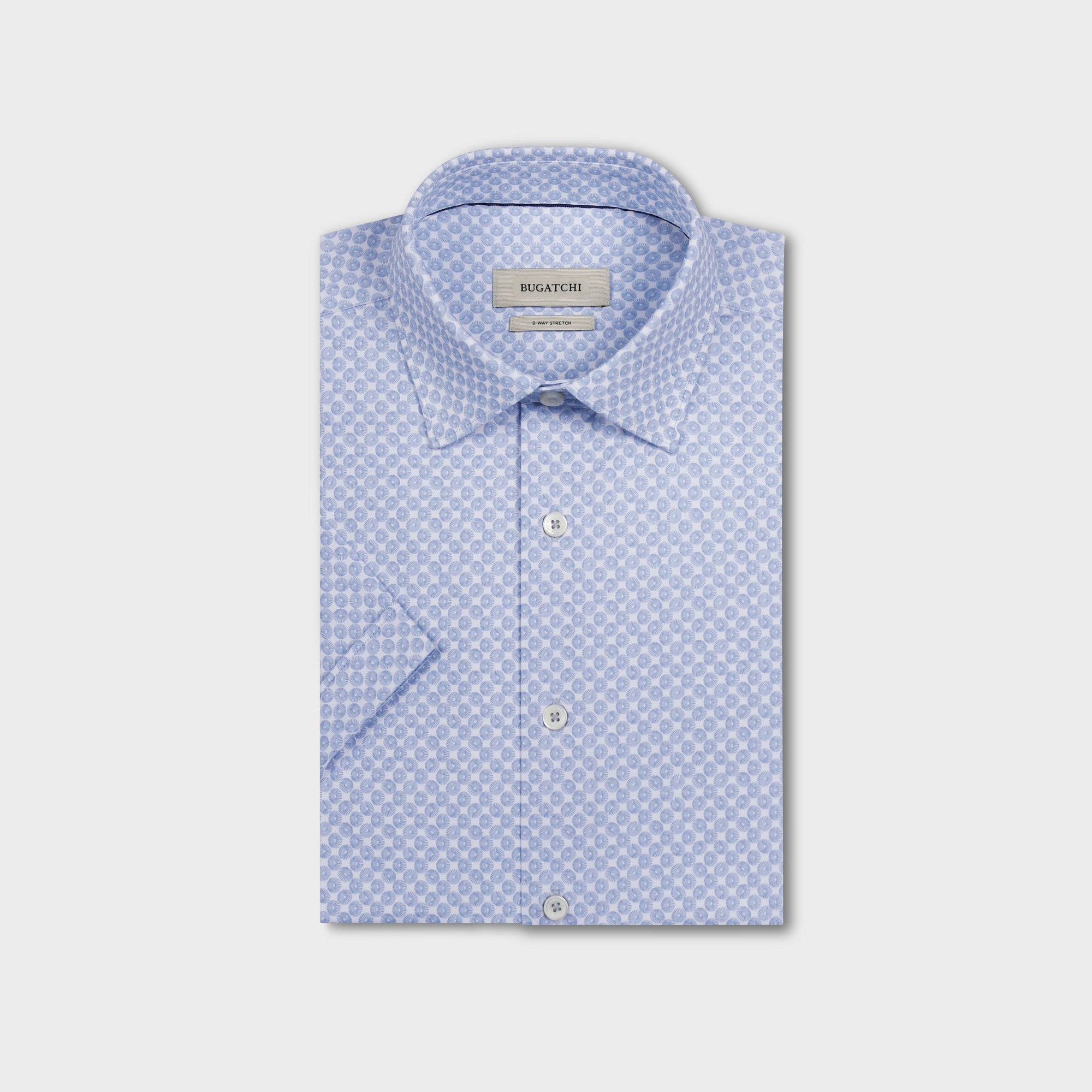 Miles OoohCotton Geometric Short-Sleeve Shirt