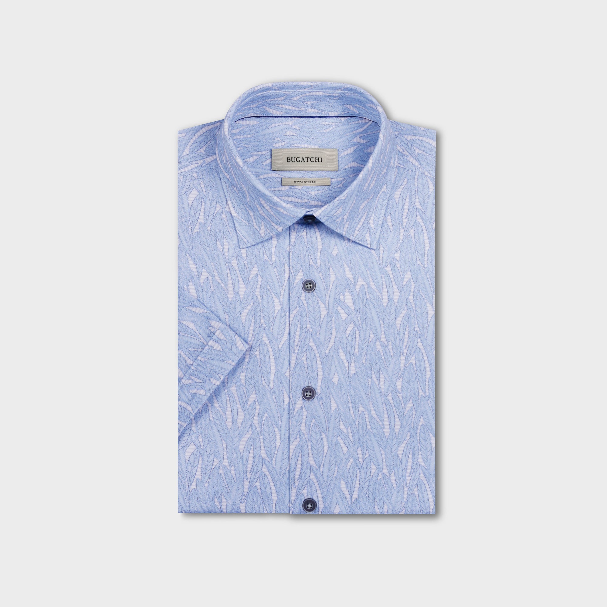 Miles OoohCotton Leaf Print Short-Sleeve Shirt