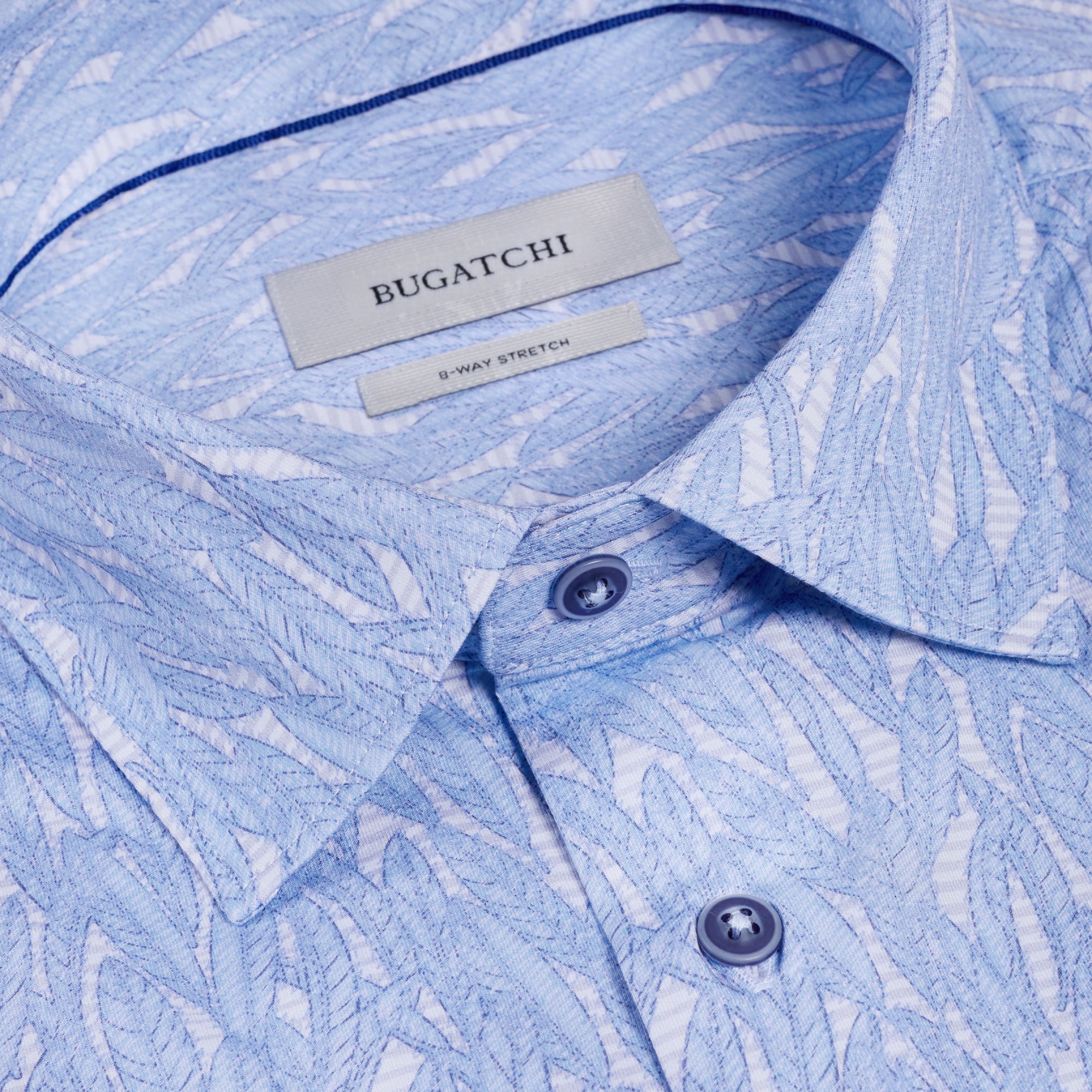 Miles OoohCotton Leaf Print Short-Sleeve Shirt