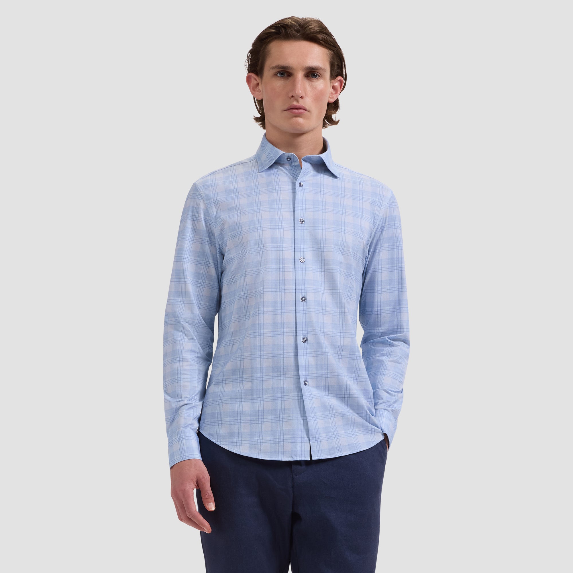 James OoohCotton Graph Plaid Shirt