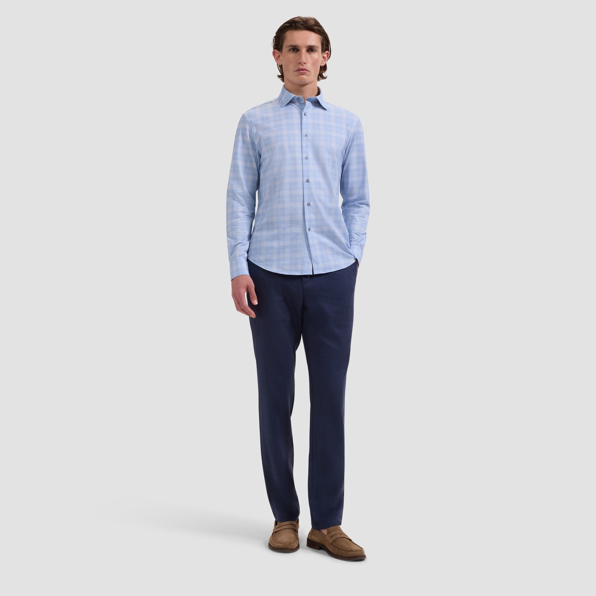 James OoohCotton Graph Plaid Shirt