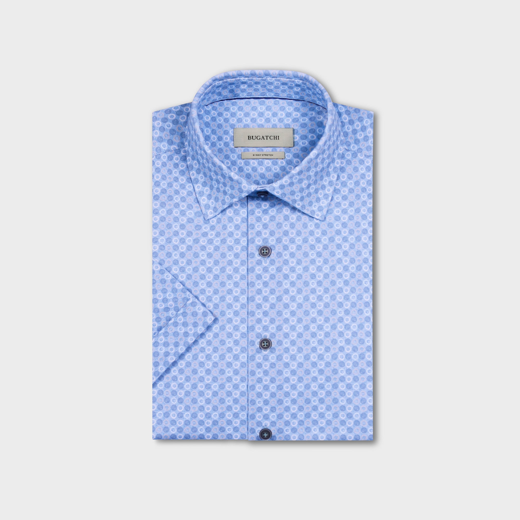 Miles OoohCotton Geometric Short-Sleeve Shirt