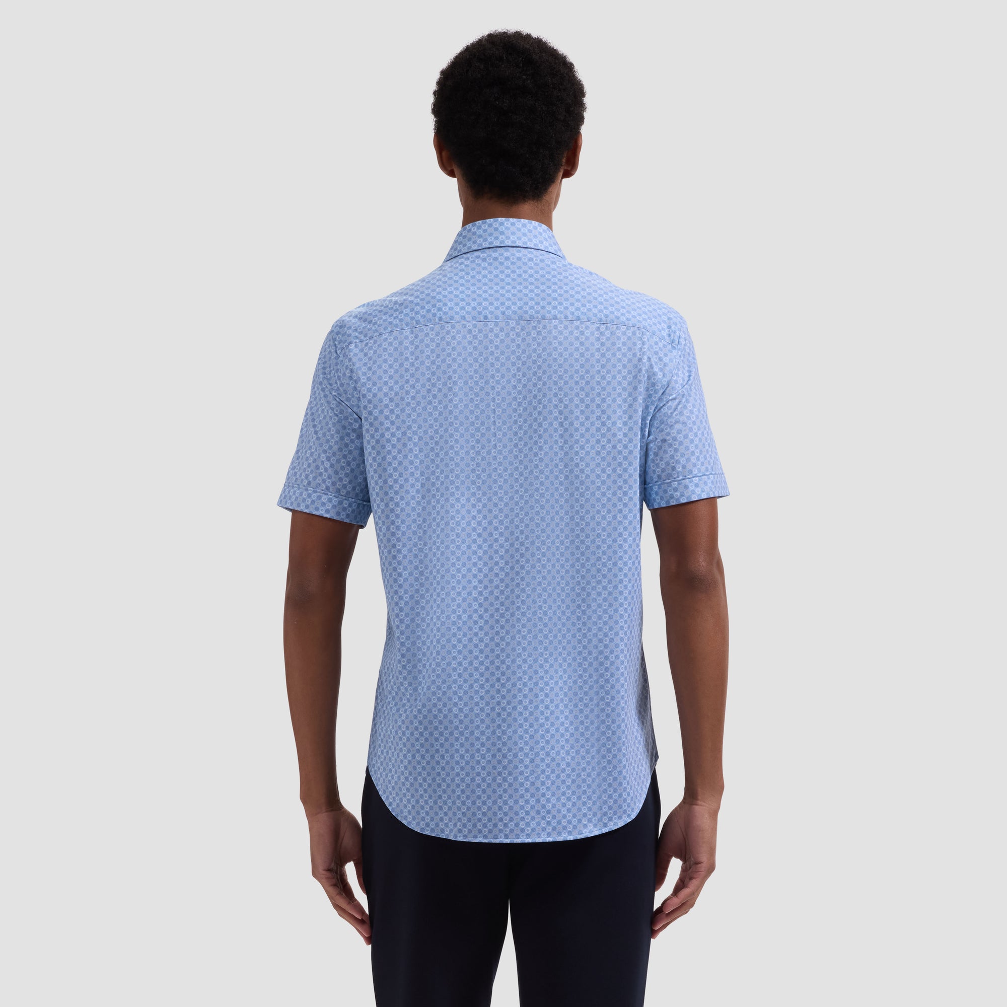 Miles OoohCotton Geometric Short-Sleeve Shirt