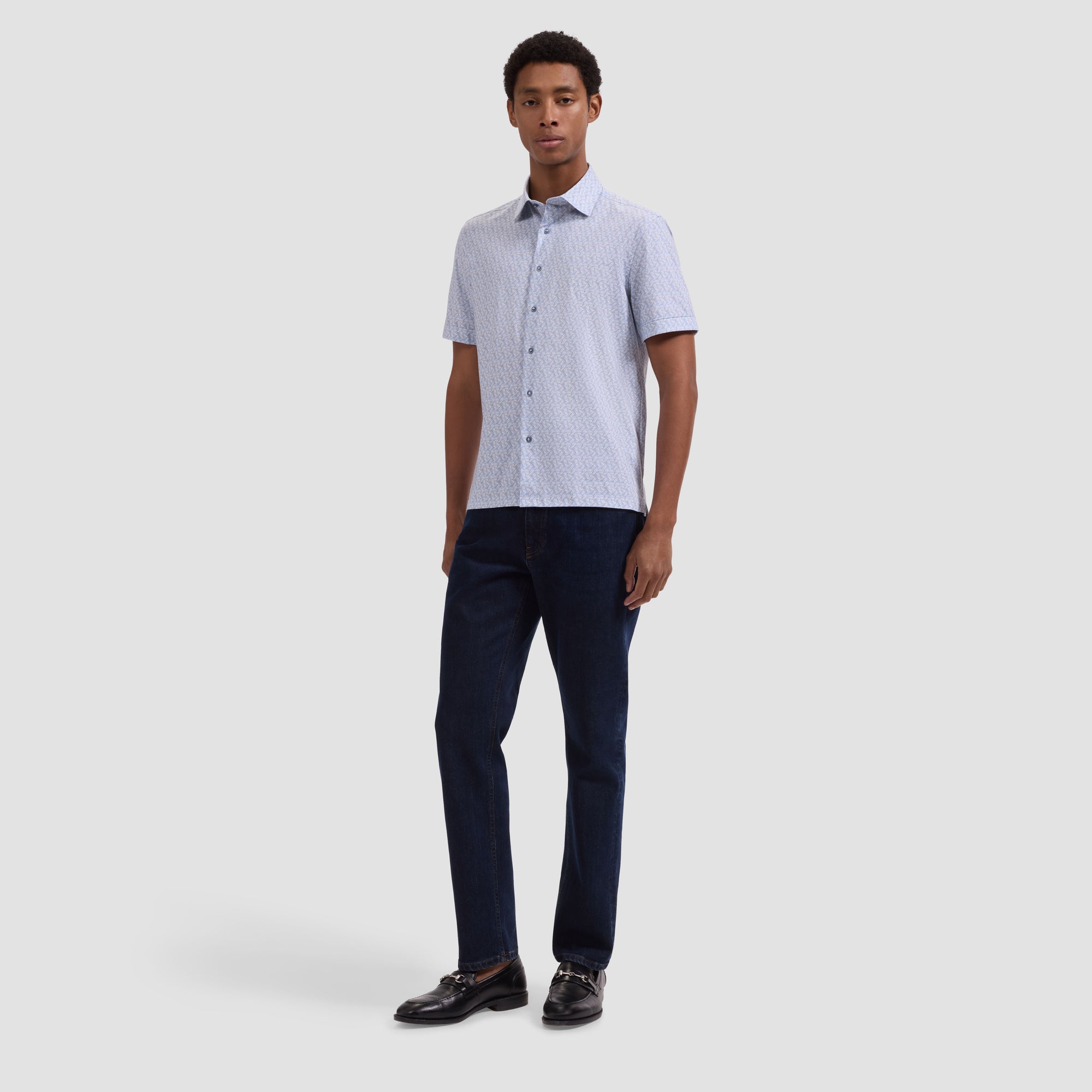 Milo OoohCotton Leaf Print Short-Sleeve Shirt