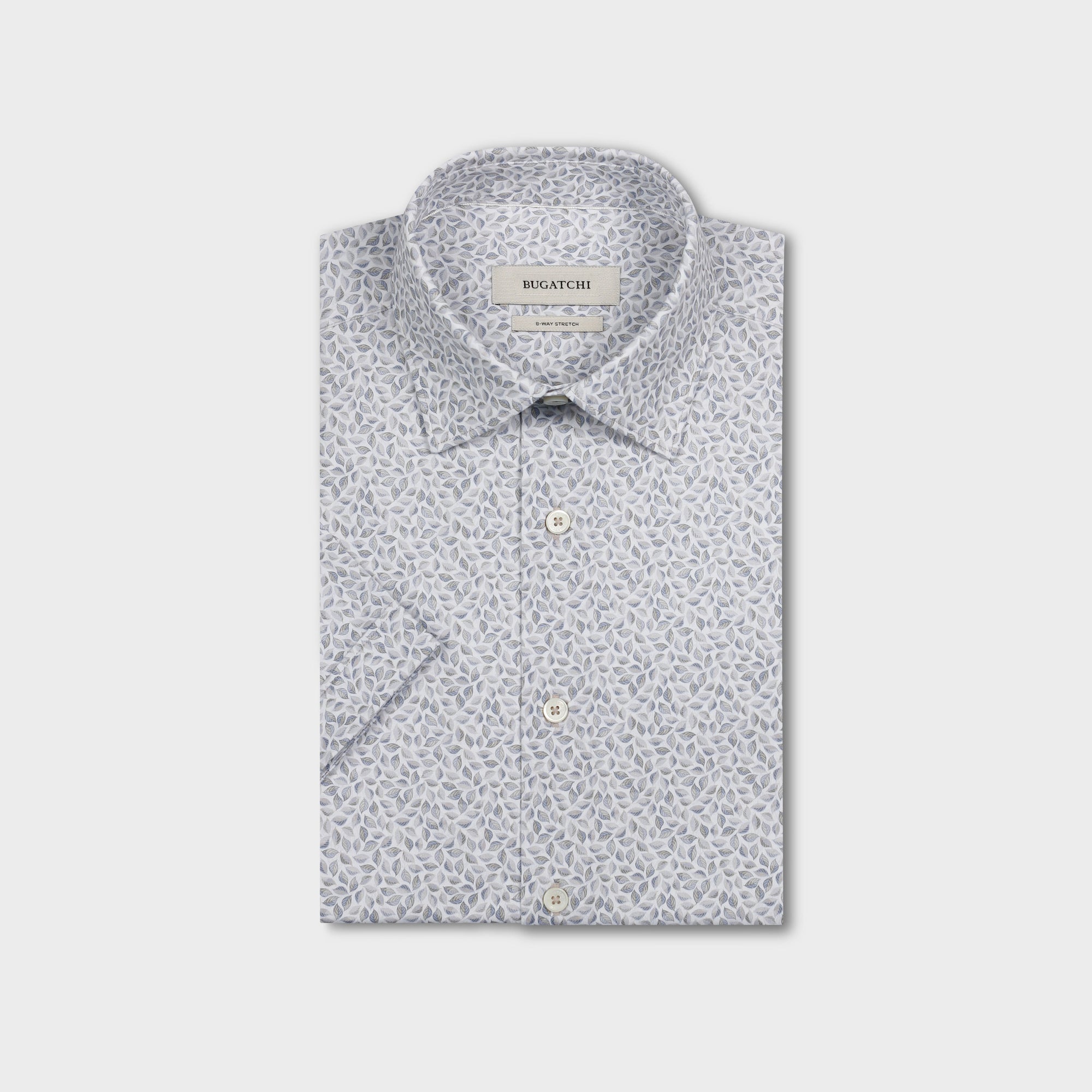 Miles OoohCotton Leaf Print Short-Sleeve Shirt