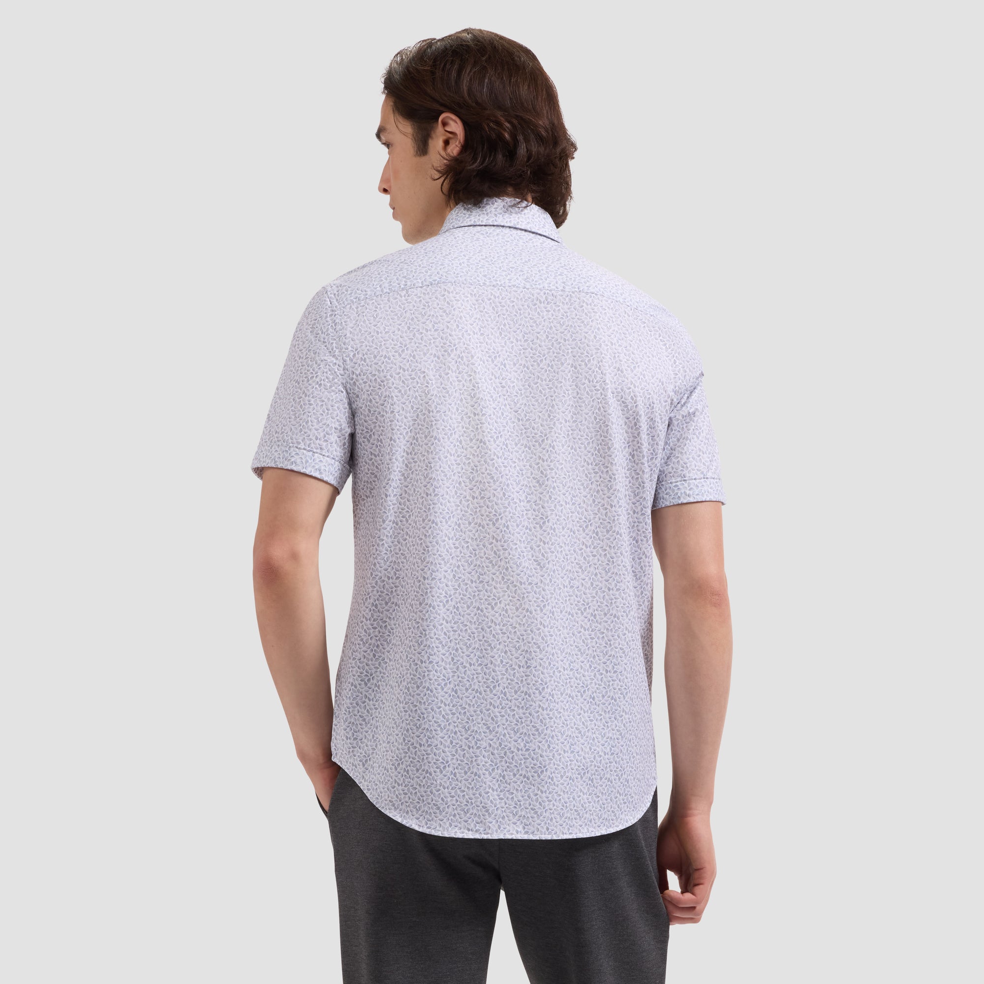 Miles OoohCotton Leaf Print Short-Sleeve Shirt