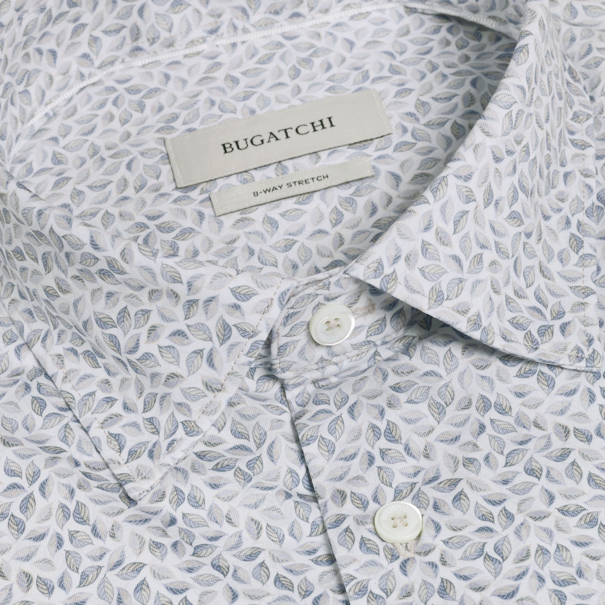 Miles OoohCotton Leaf Print Short-Sleeve Shirt