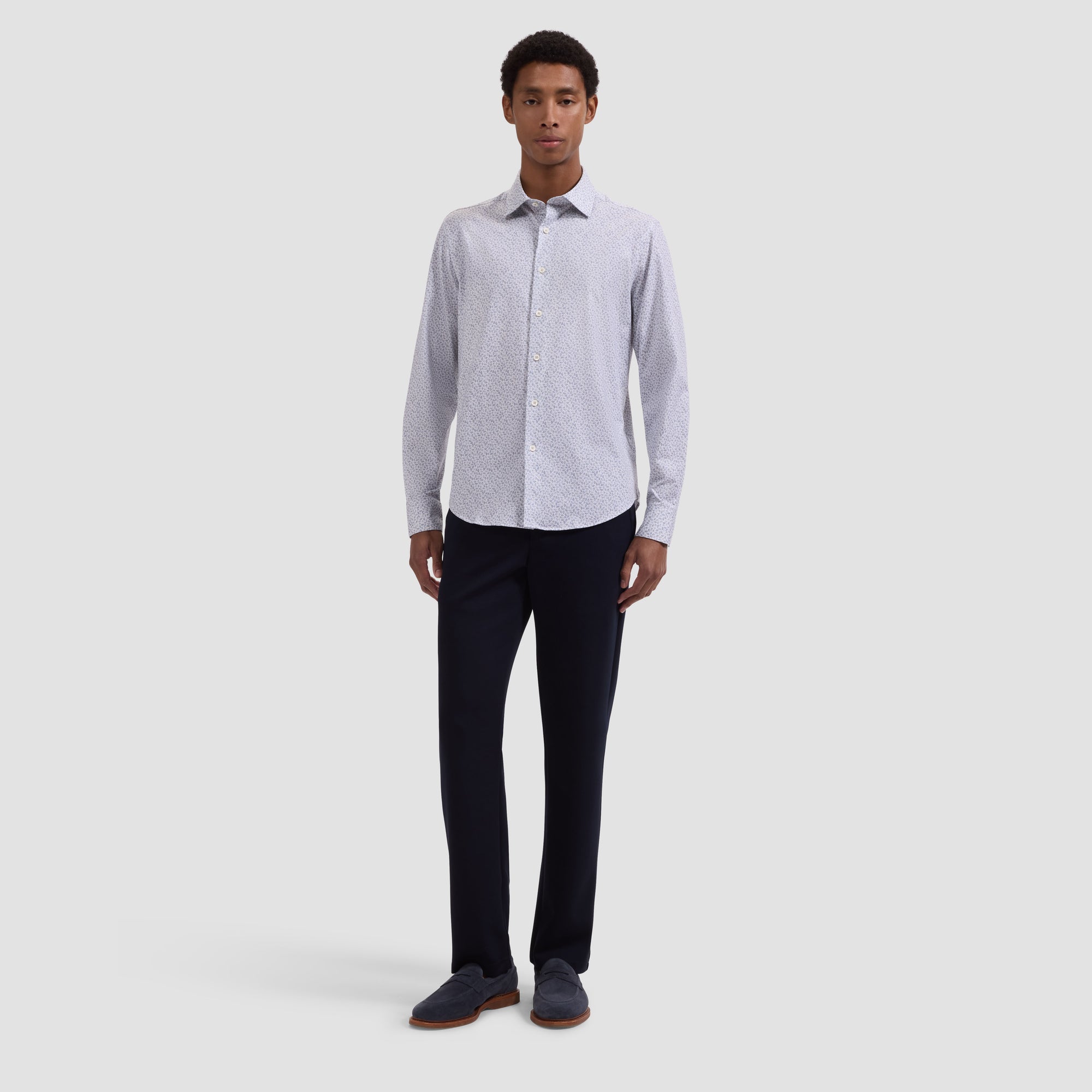 James OoohCotton Leaf Print Shirt