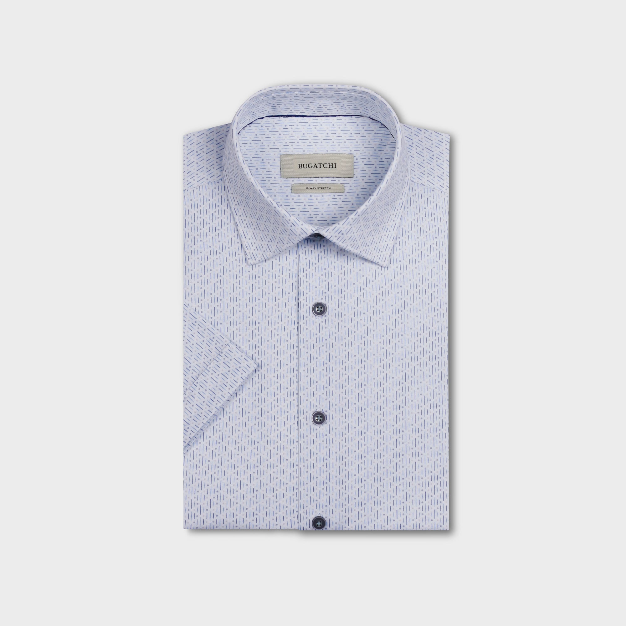 Miles OoohCotton Geometric Short-Sleeve Shirt