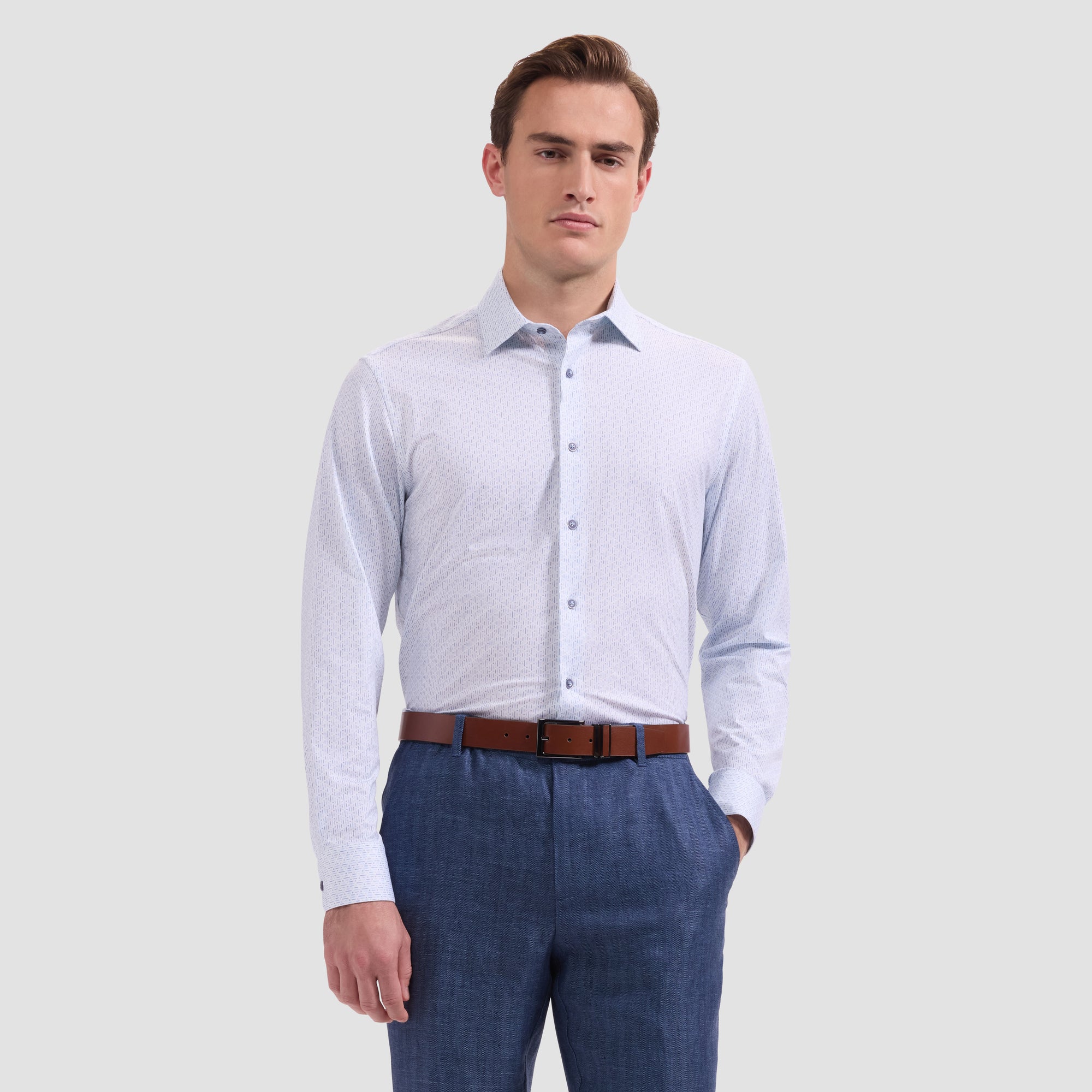 James OoohCotton Geometric Shirt