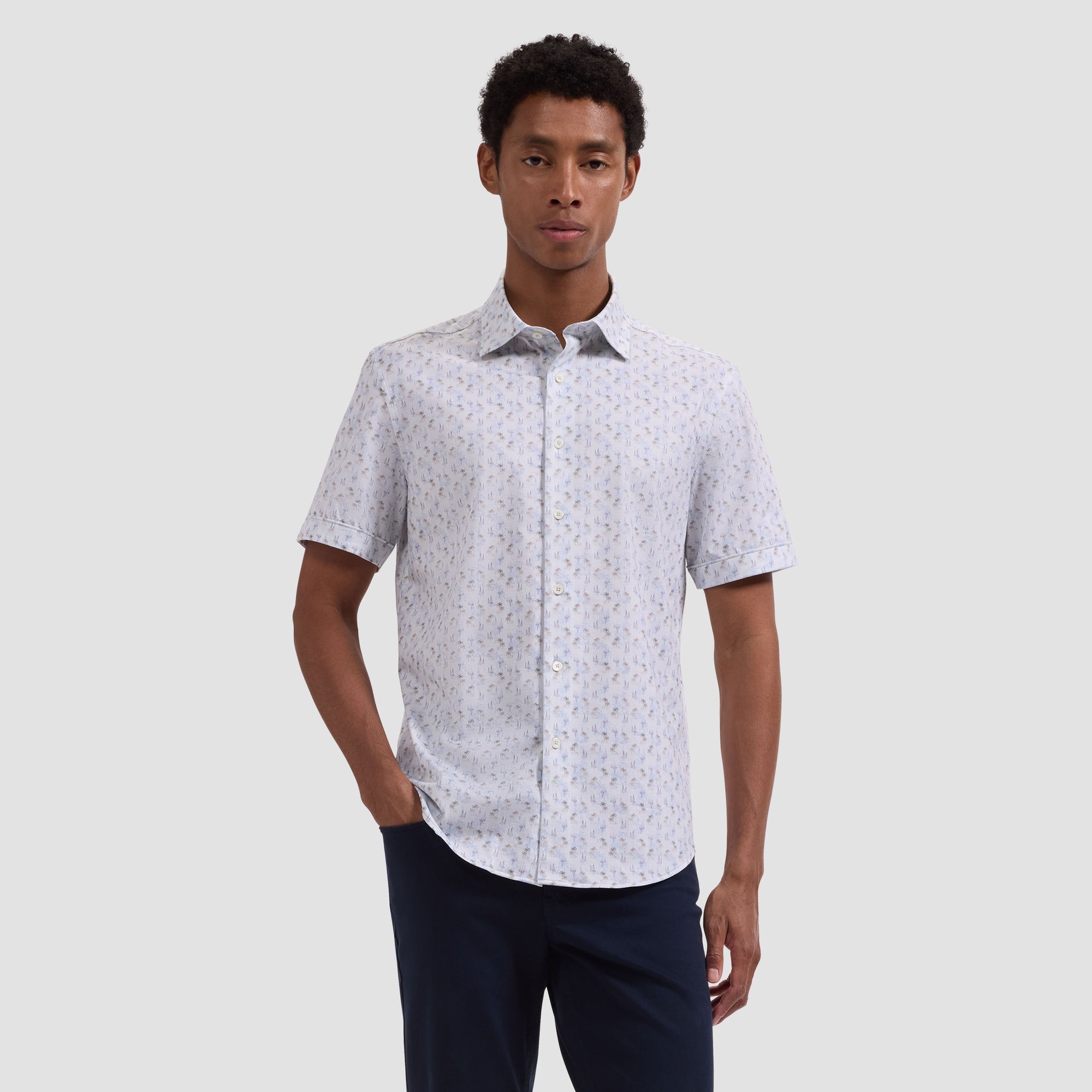 Miles OoohCotton Sailboat Short-Sleeve Shirt