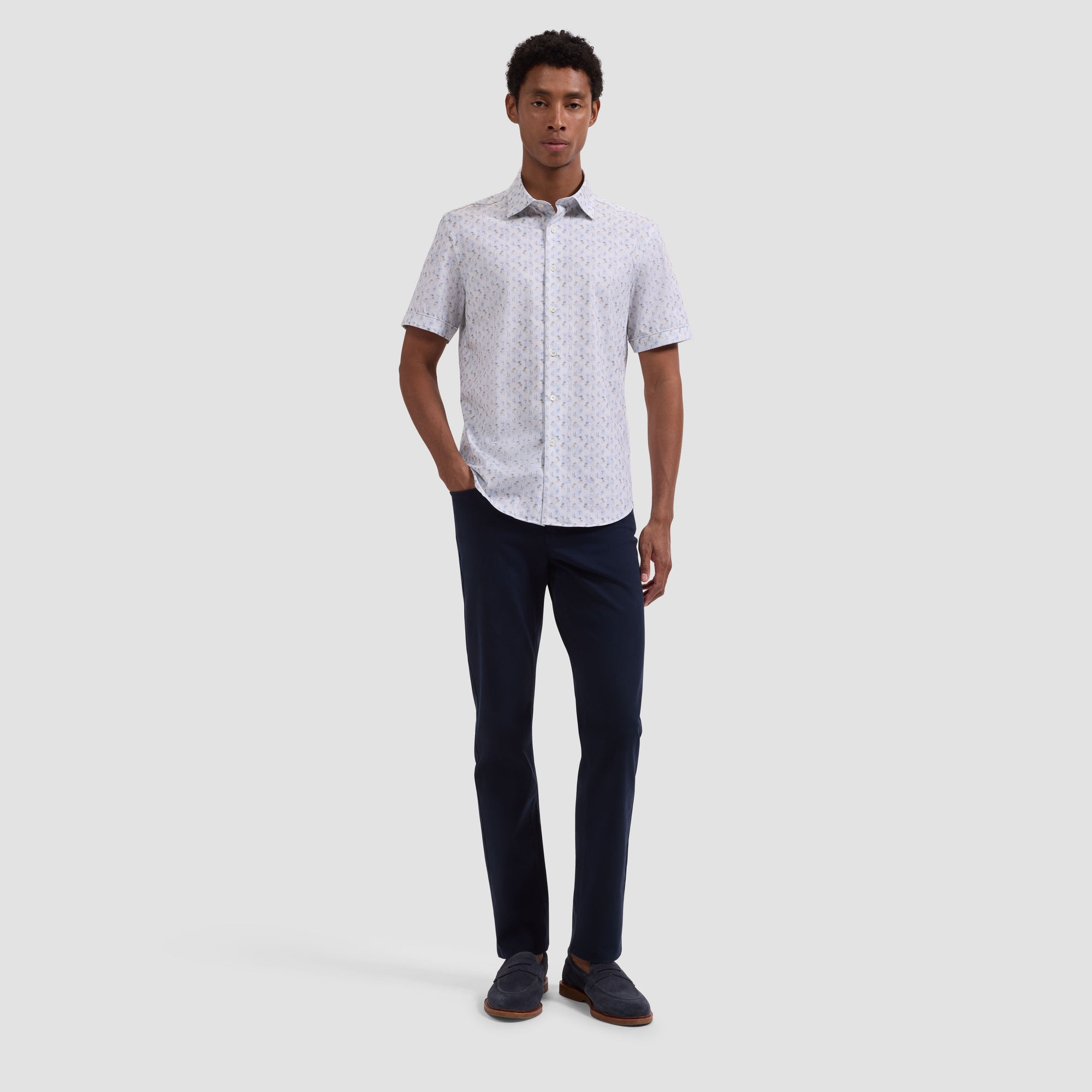 Miles OoohCotton Sailboat Short-Sleeve Shirt