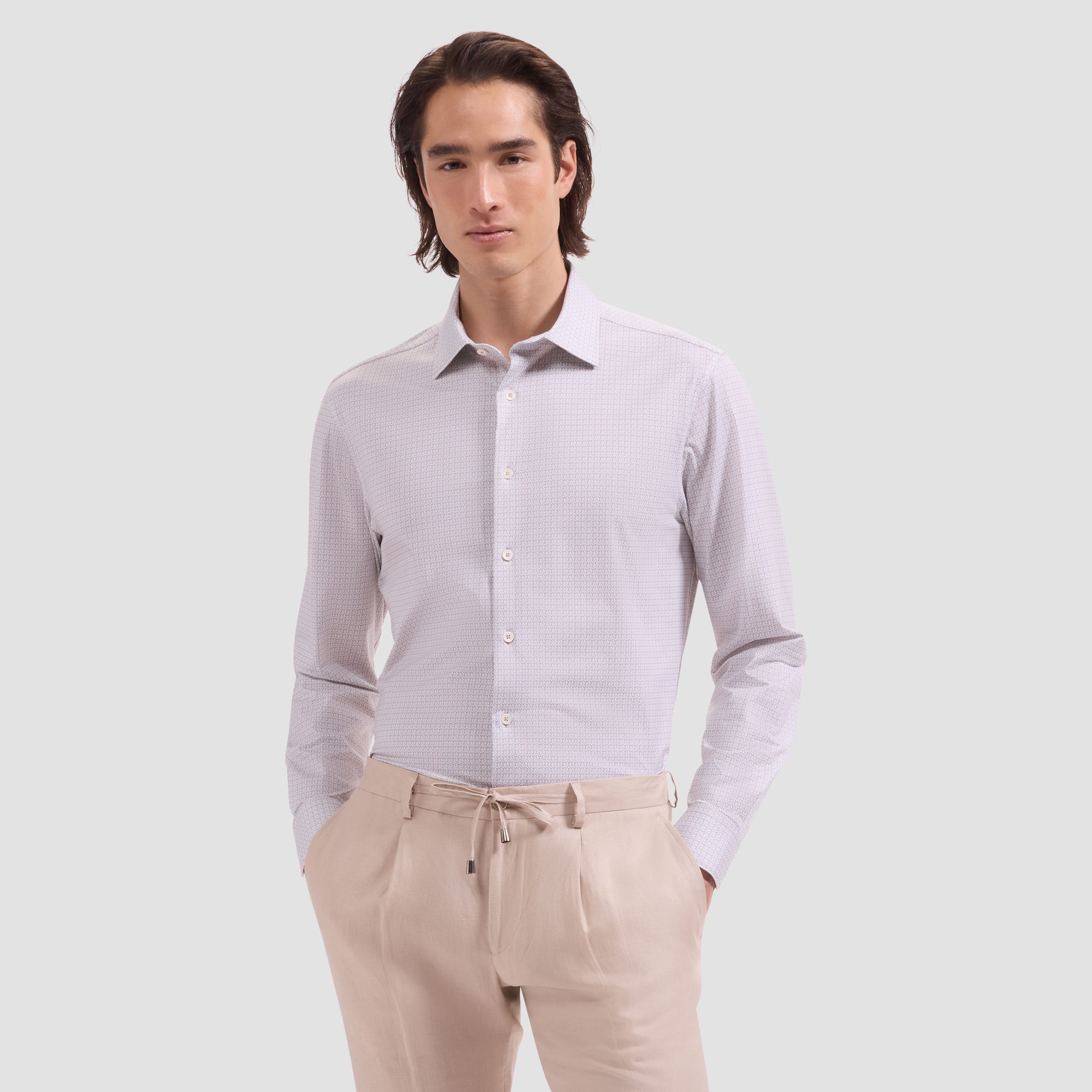 James OoohCotton Geometric Shirt