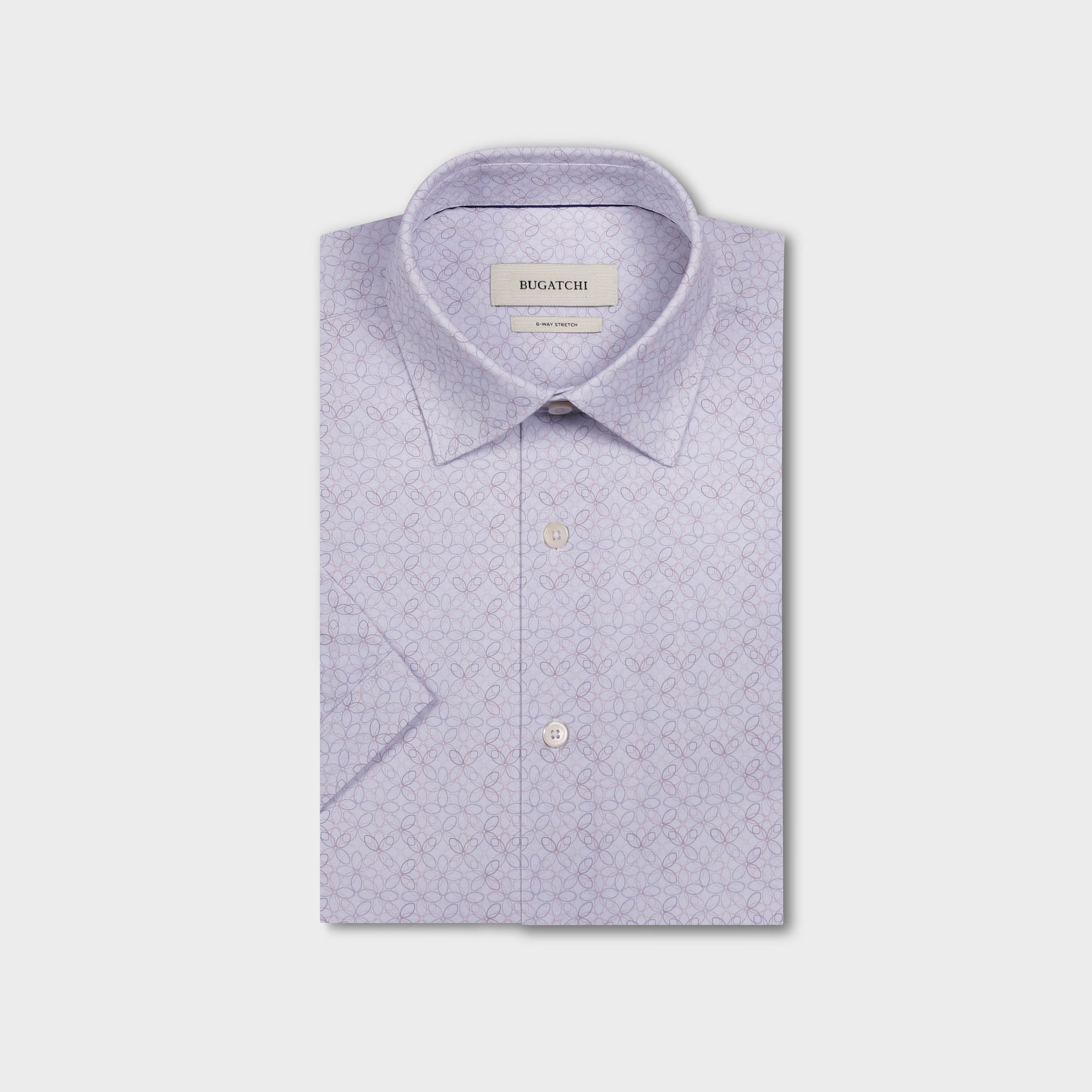 Miles OoohCotton Geometric Short-Sleeve Shirt