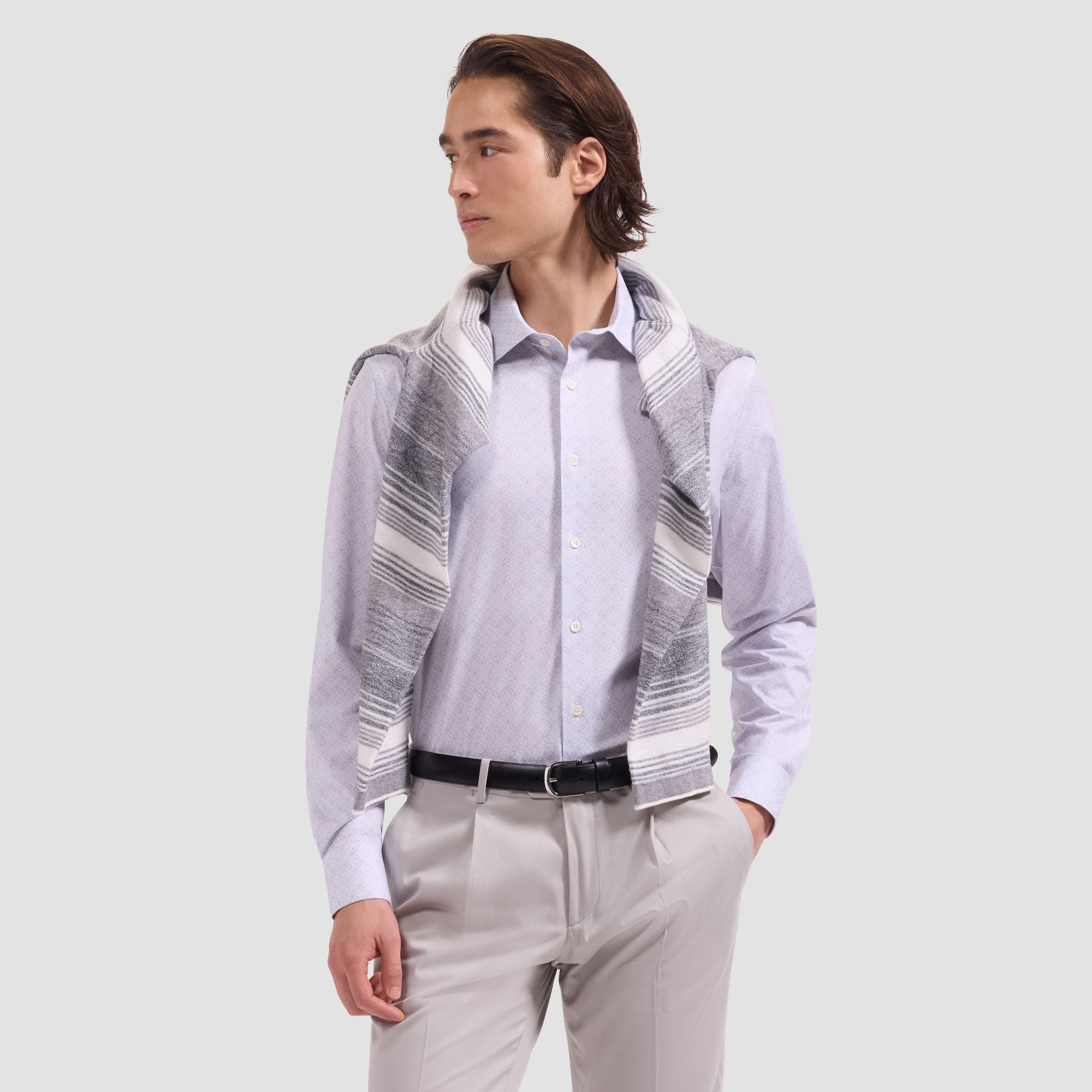 James OoohCotton Geometric Shirt