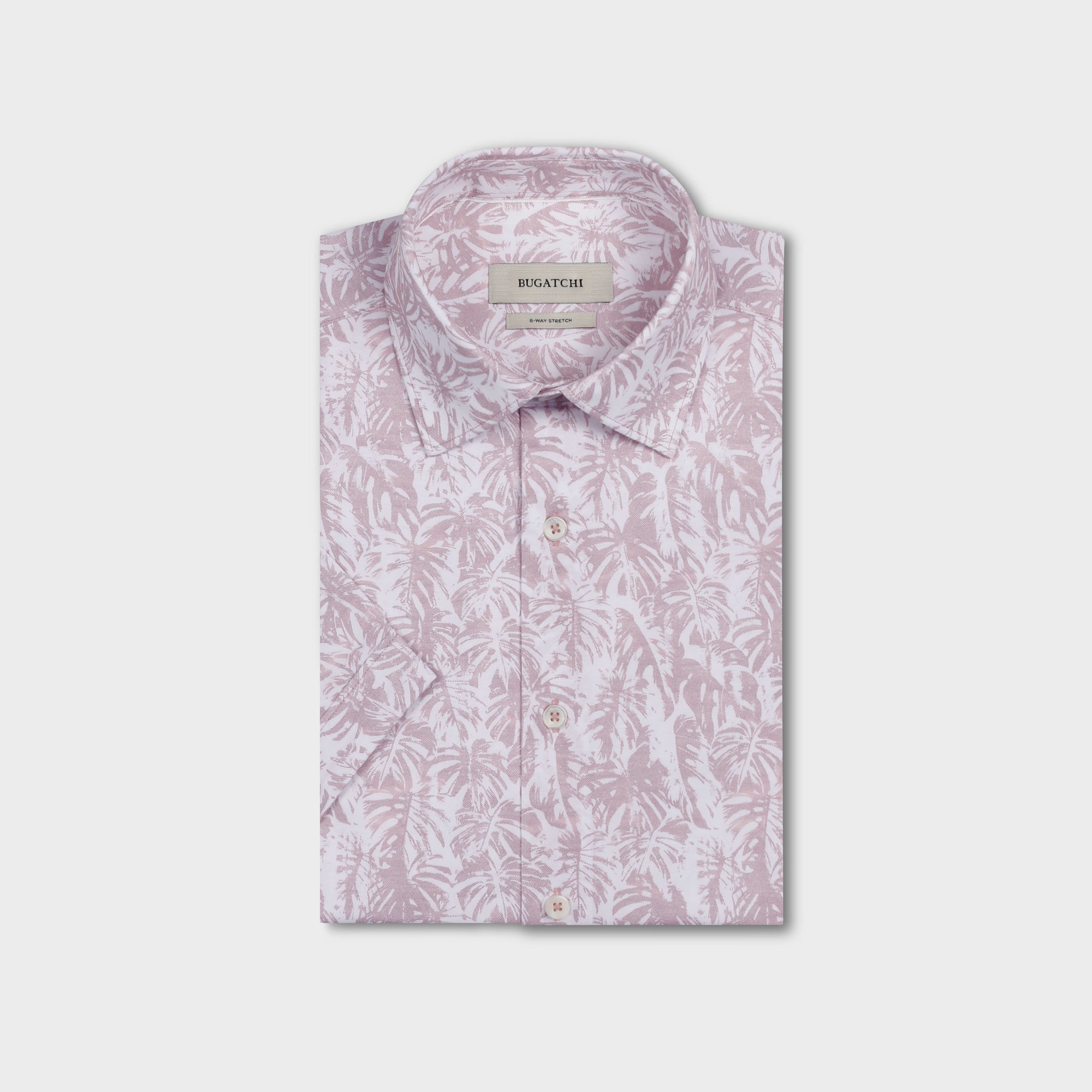 Miles OoohCotton Leaf Print Short-Sleeve Shirt