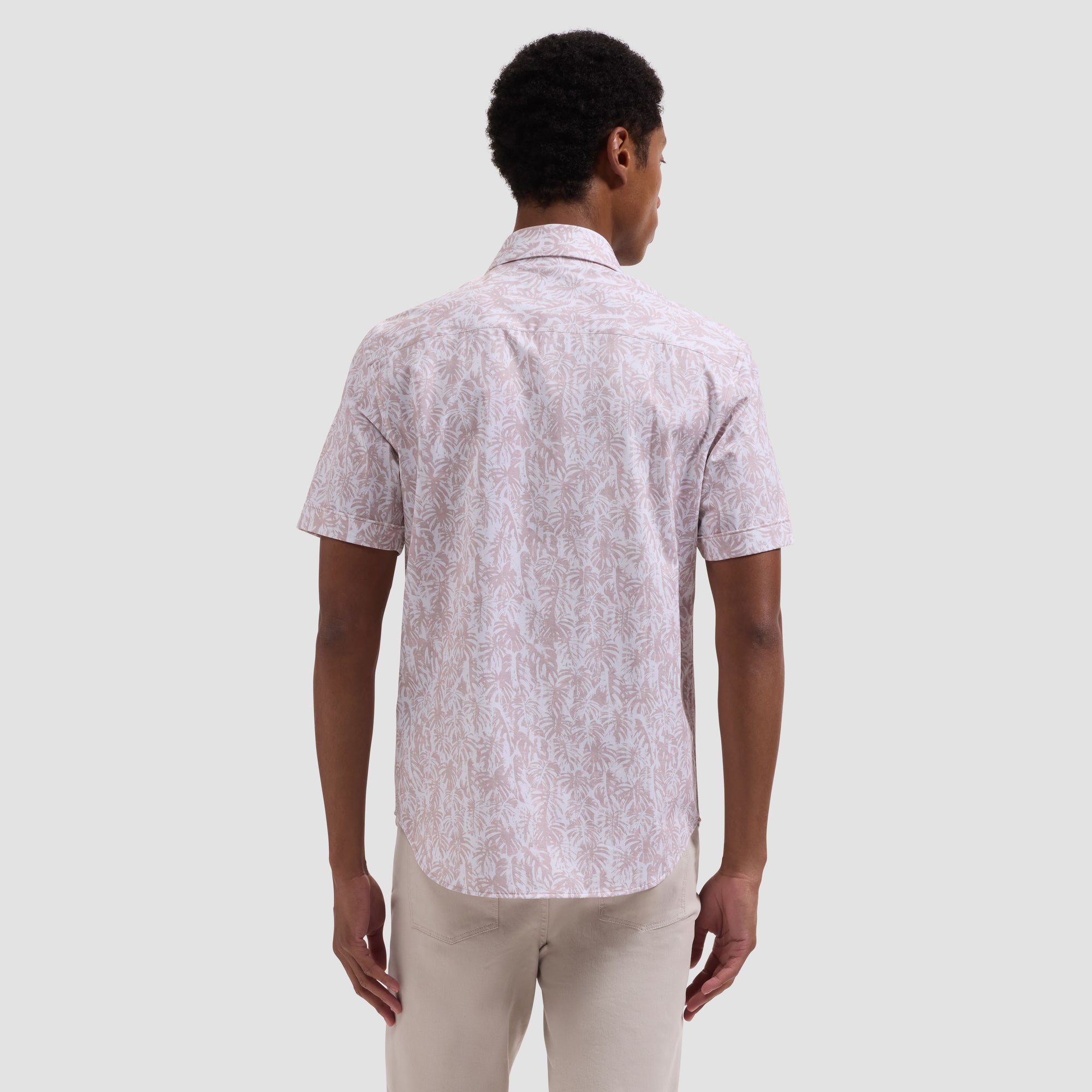 Miles OoohCotton Leaf Print Short-Sleeve Shirt