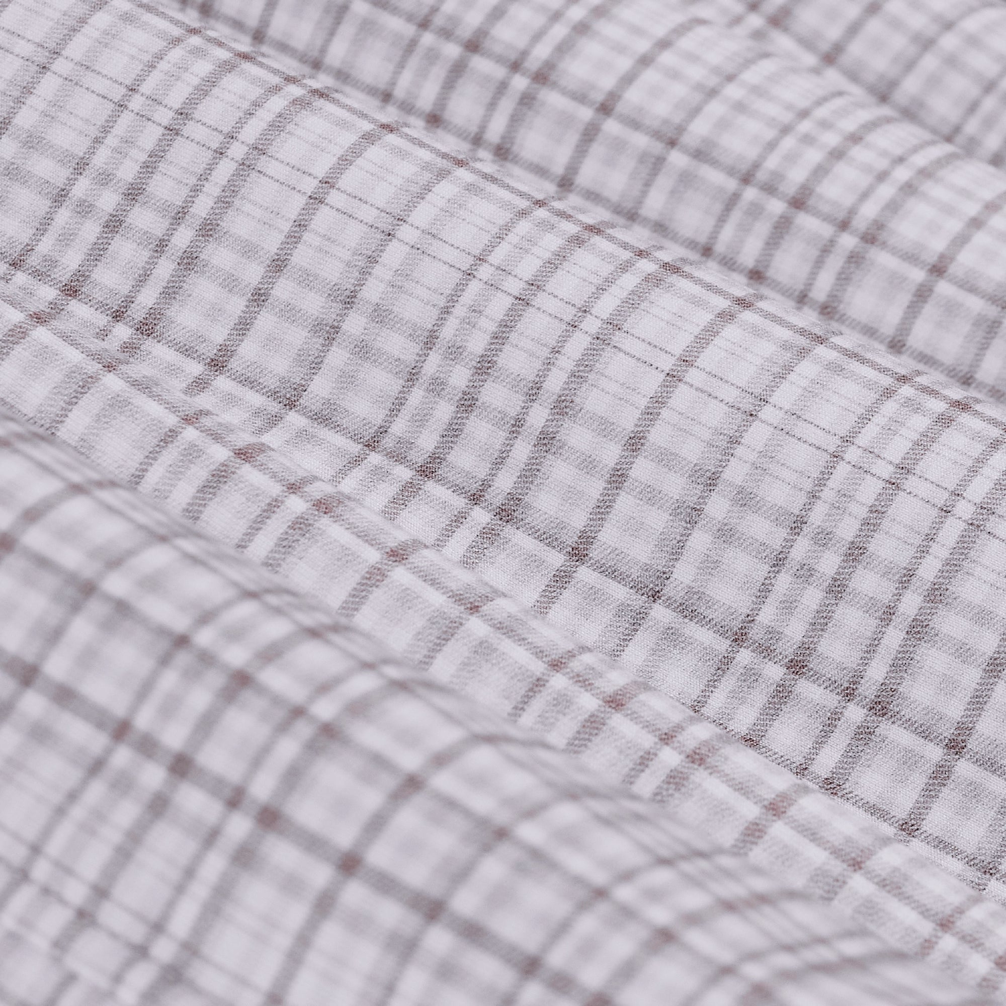 Miles OoohCotton Shadow Plaid Short-Sleeve Shirt