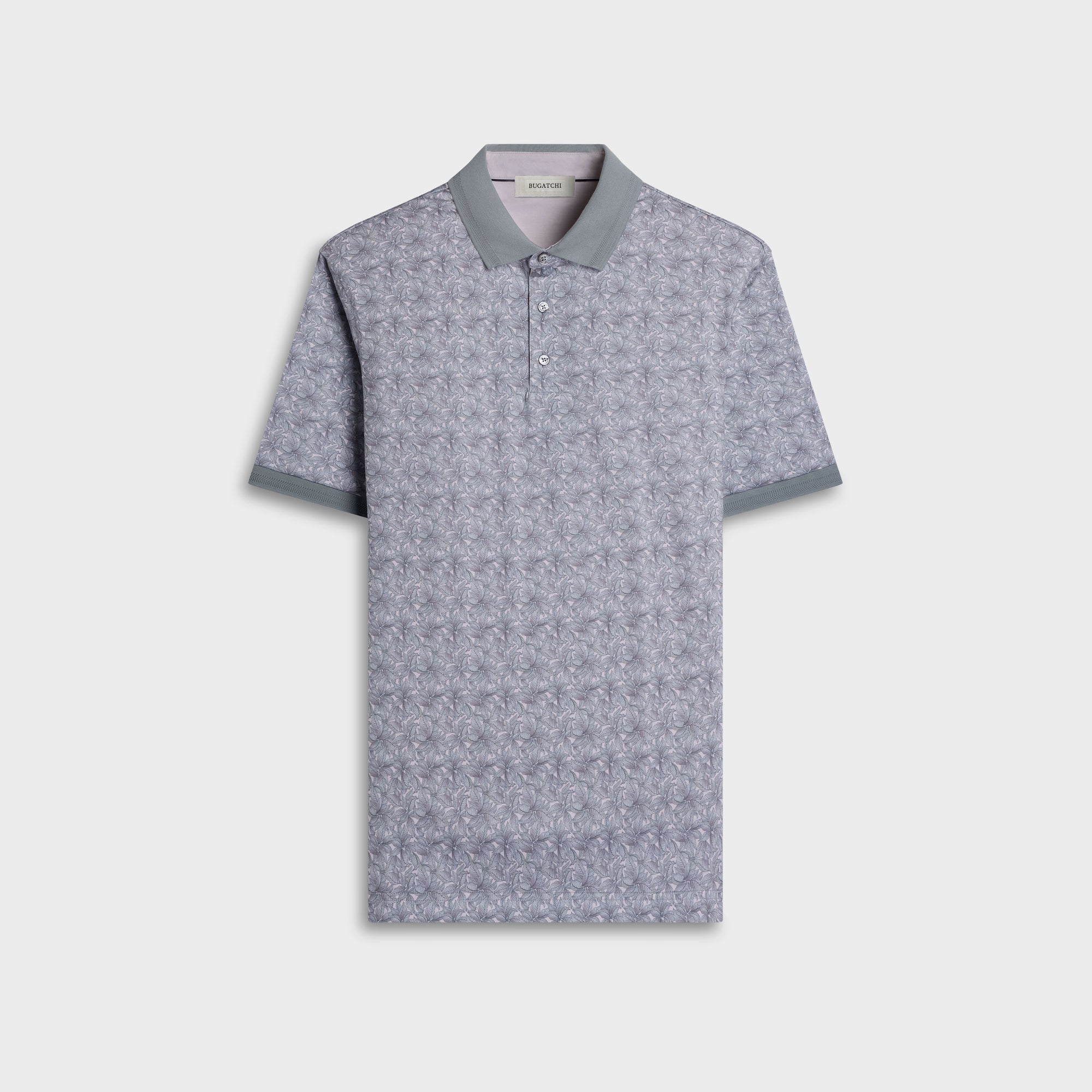 Vasco OoohCotton Leaf Print Polo Shirt