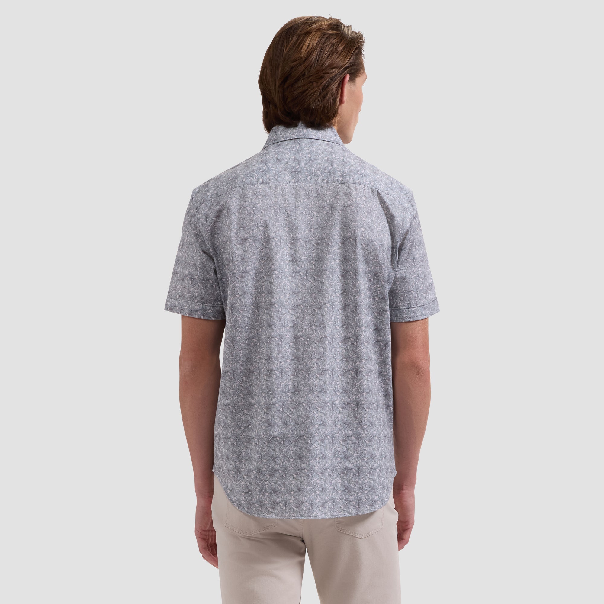 Miles OoohCotton Leaf Print Short-Sleeve Shirt