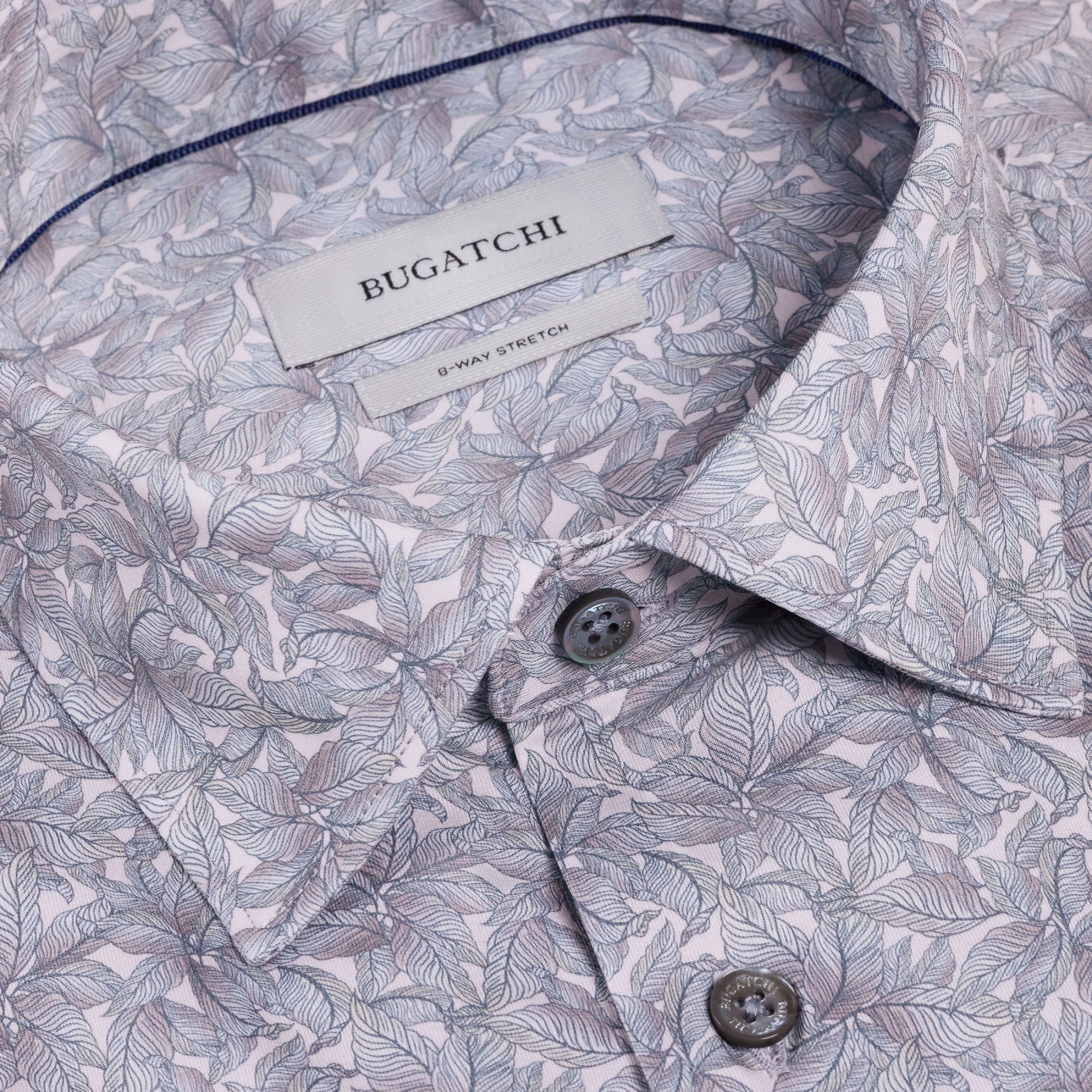 Miles OoohCotton Leaf Print Short-Sleeve Shirt