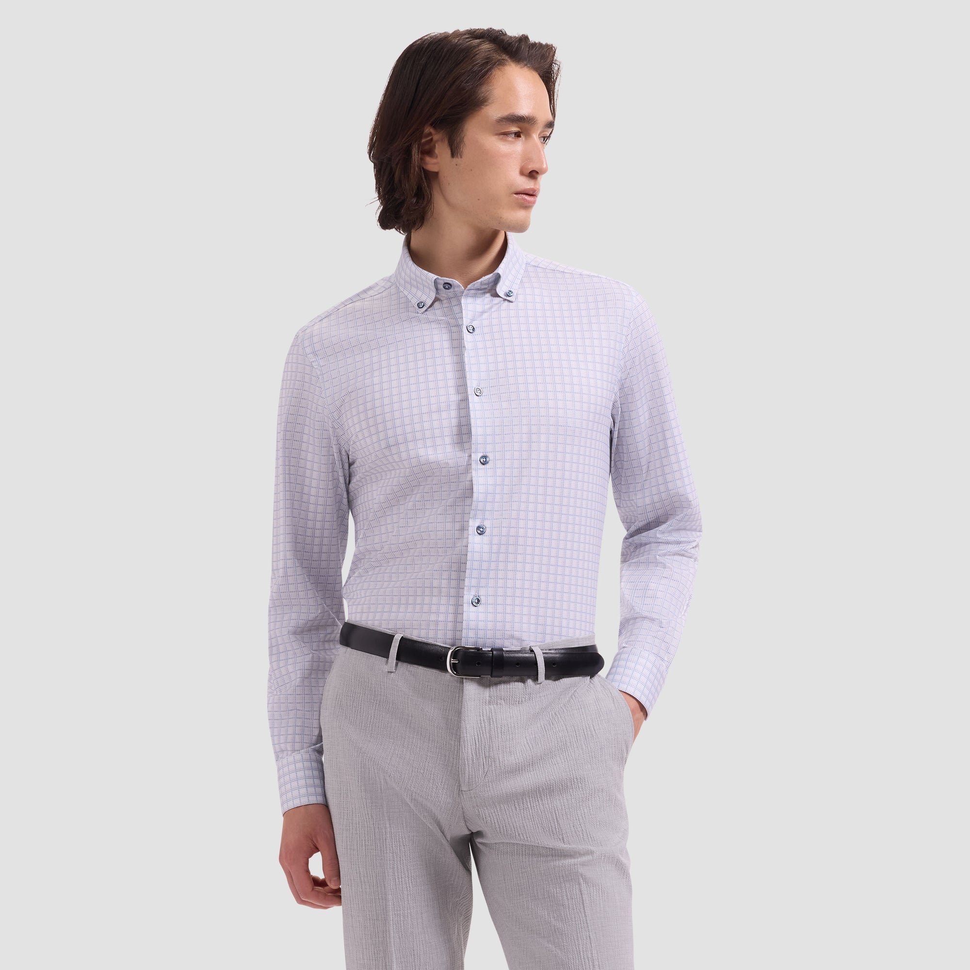 Brent OoohCotton Mini Houndstooth Shirt