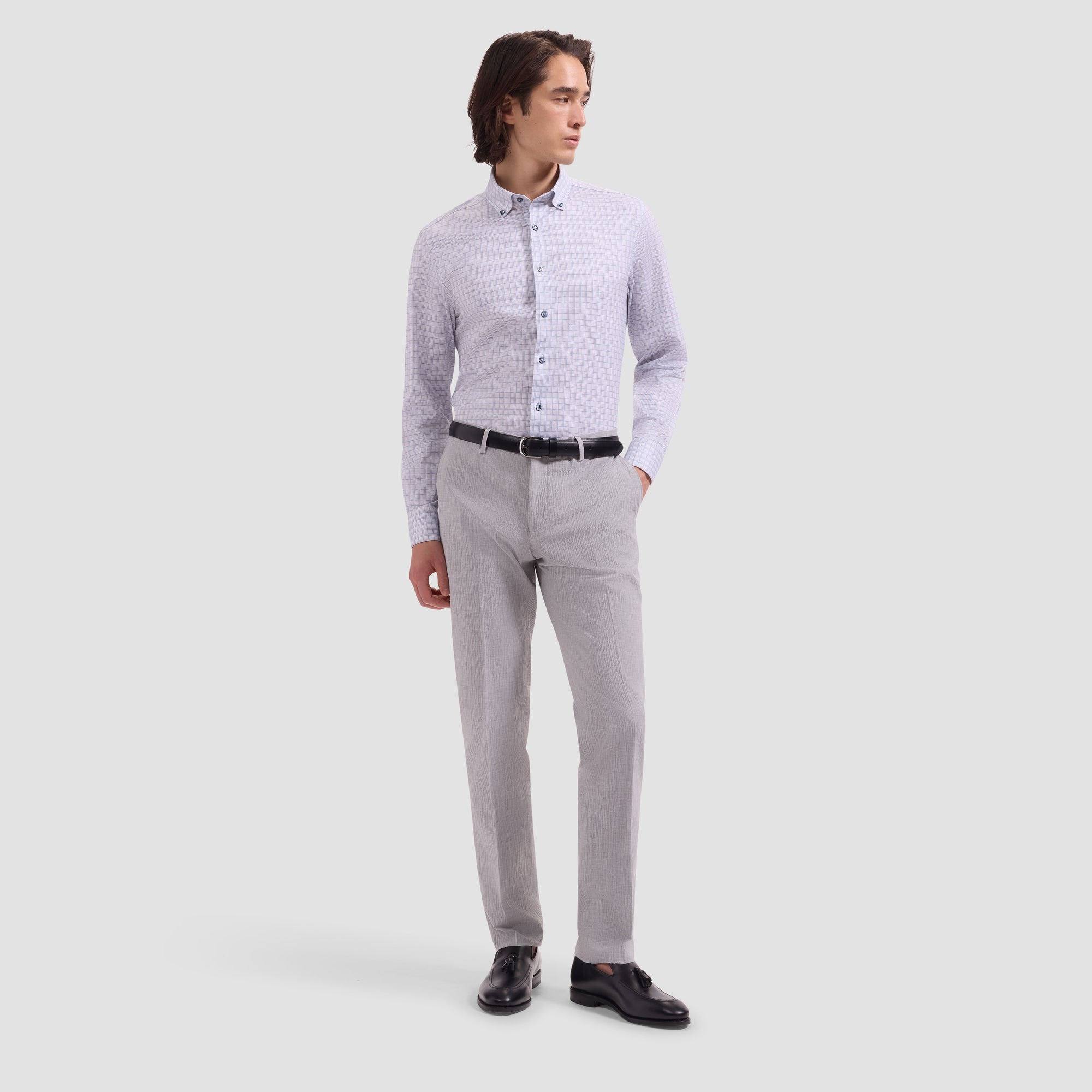 Brent OoohCotton Mini Houndstooth Shirt