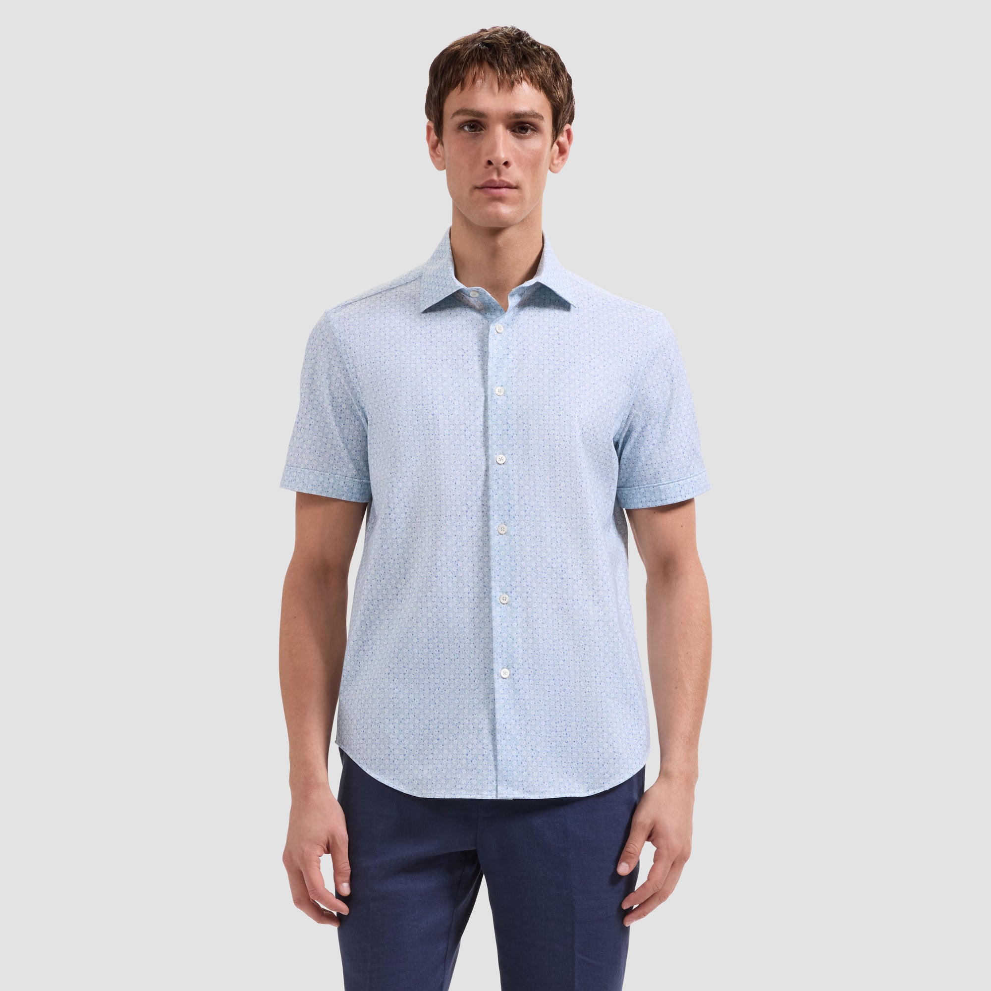 Miles OoohCotton Floral Short-Sleeve Shirt