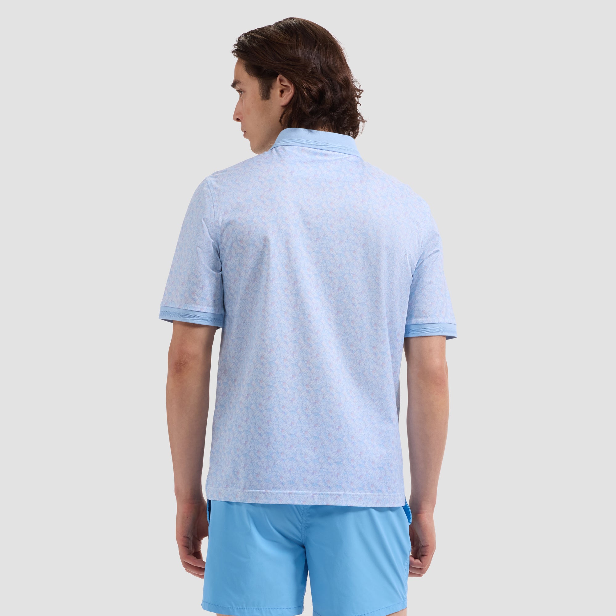 Vasco OoohCotton Leaf Print Polo Shirt