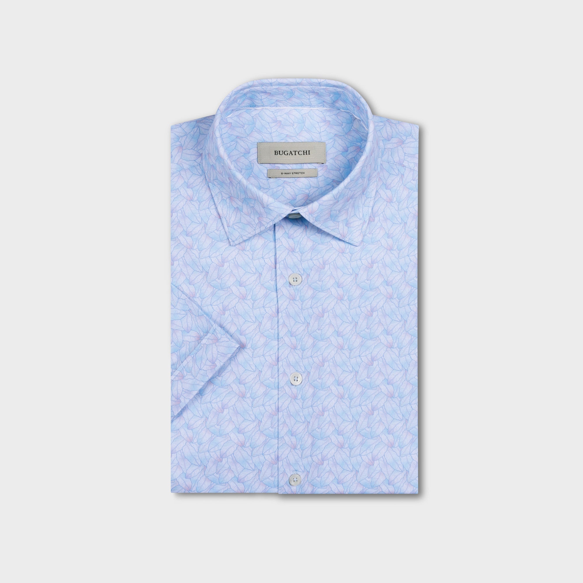 Miles OoohCotton Leaf Print Short-Sleeve Shirt