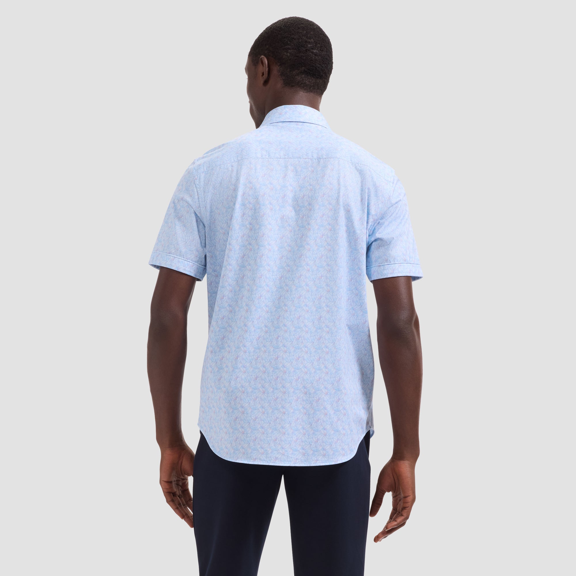 Miles OoohCotton Leaf Print Short-Sleeve Shirt