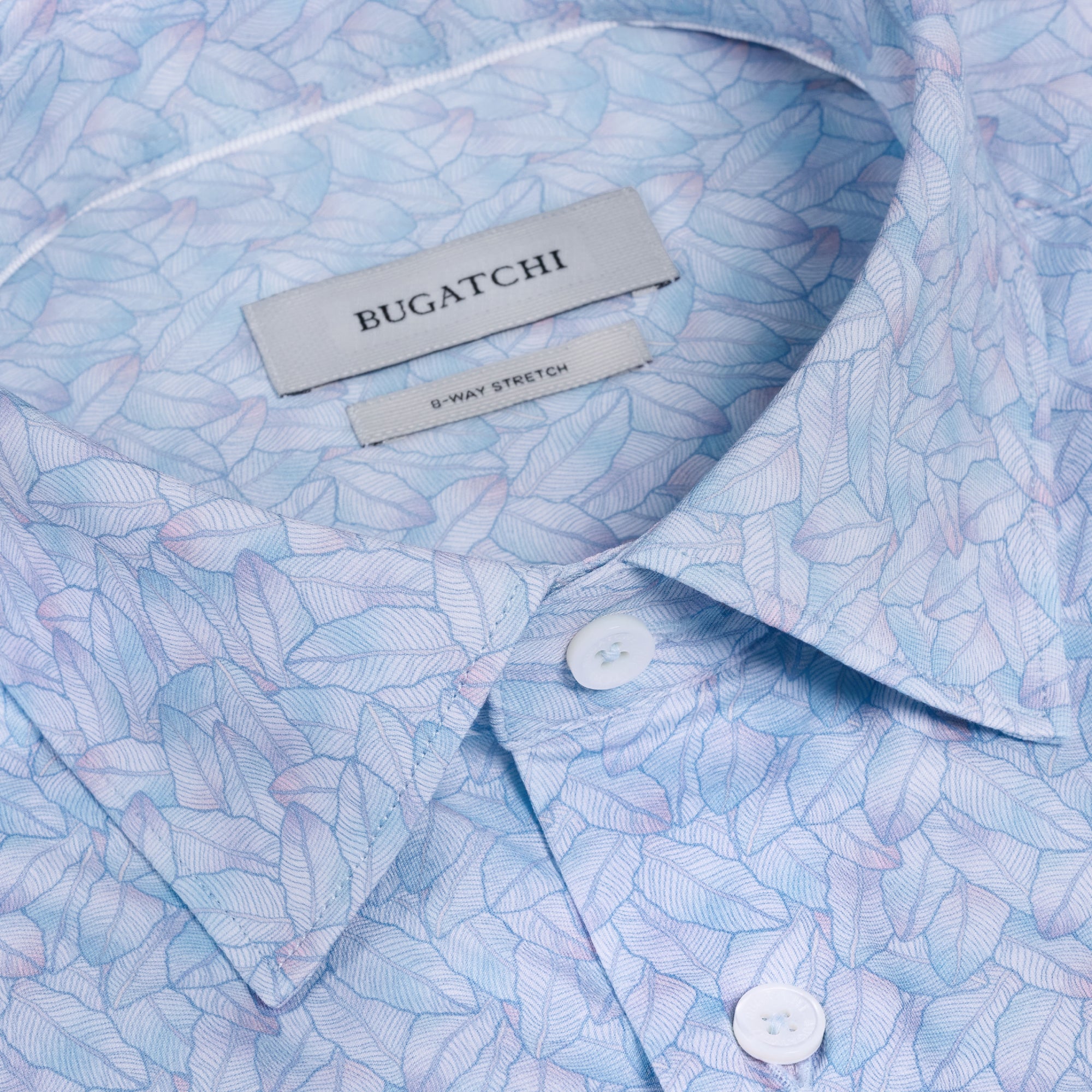 Miles OoohCotton Leaf Print Short-Sleeve Shirt