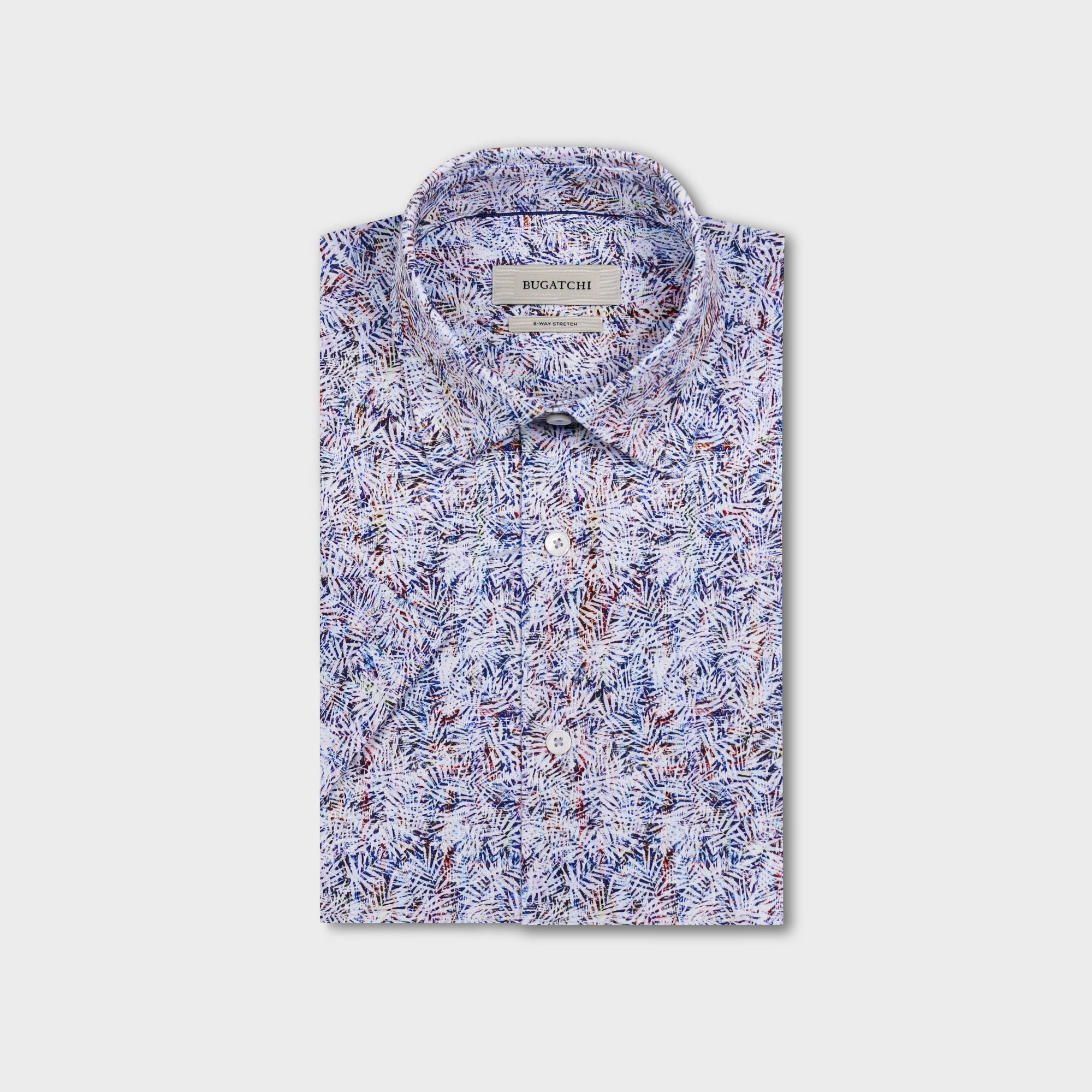 Miles OoohCotton Leaf Print Short-Sleeve Shirt