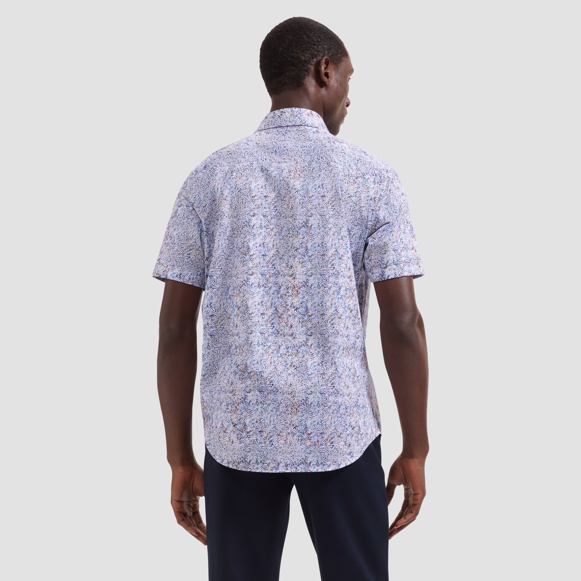 Miles OoohCotton Leaf Print Short-Sleeve Shirt