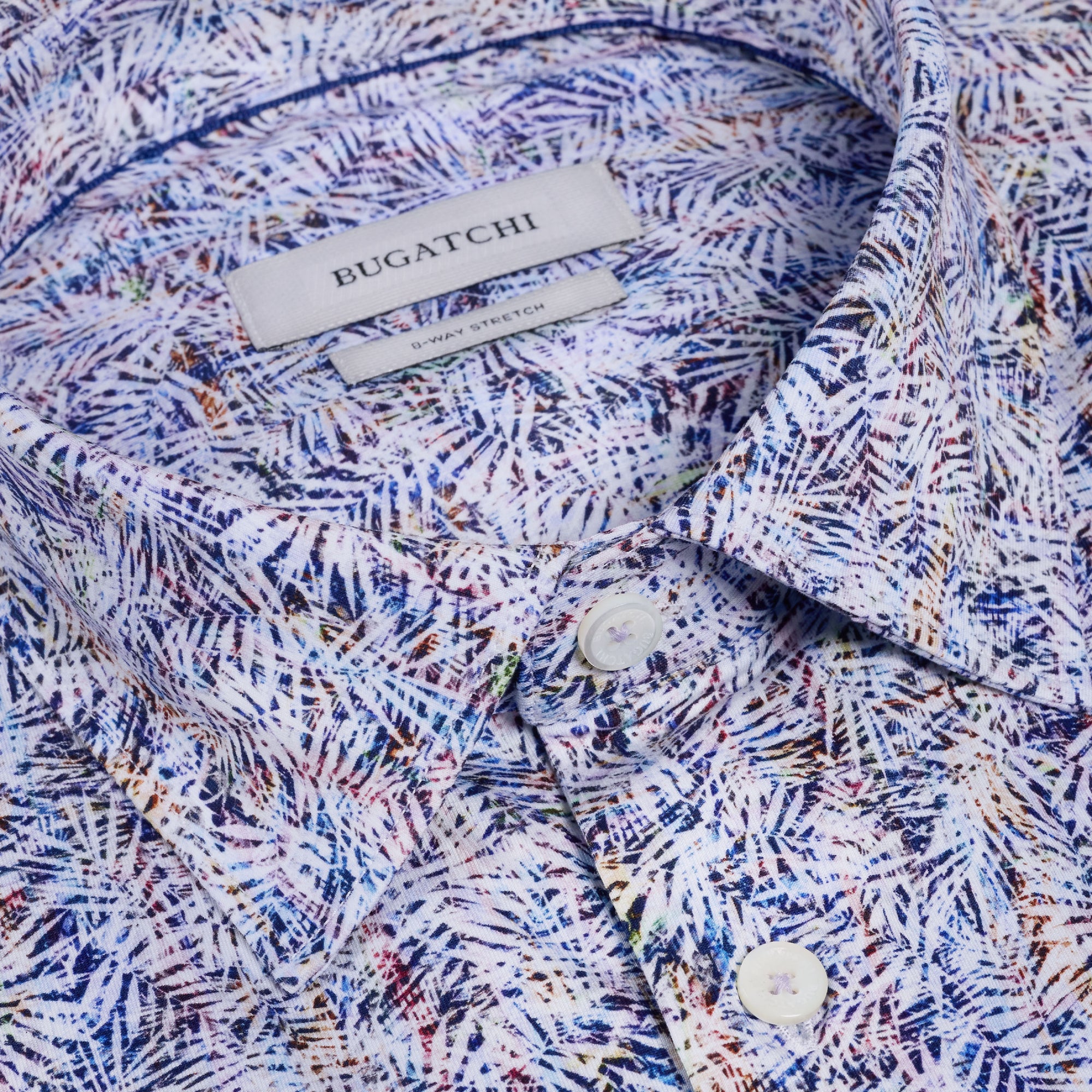 Miles OoohCotton Leaf Print Short-Sleeve Shirt