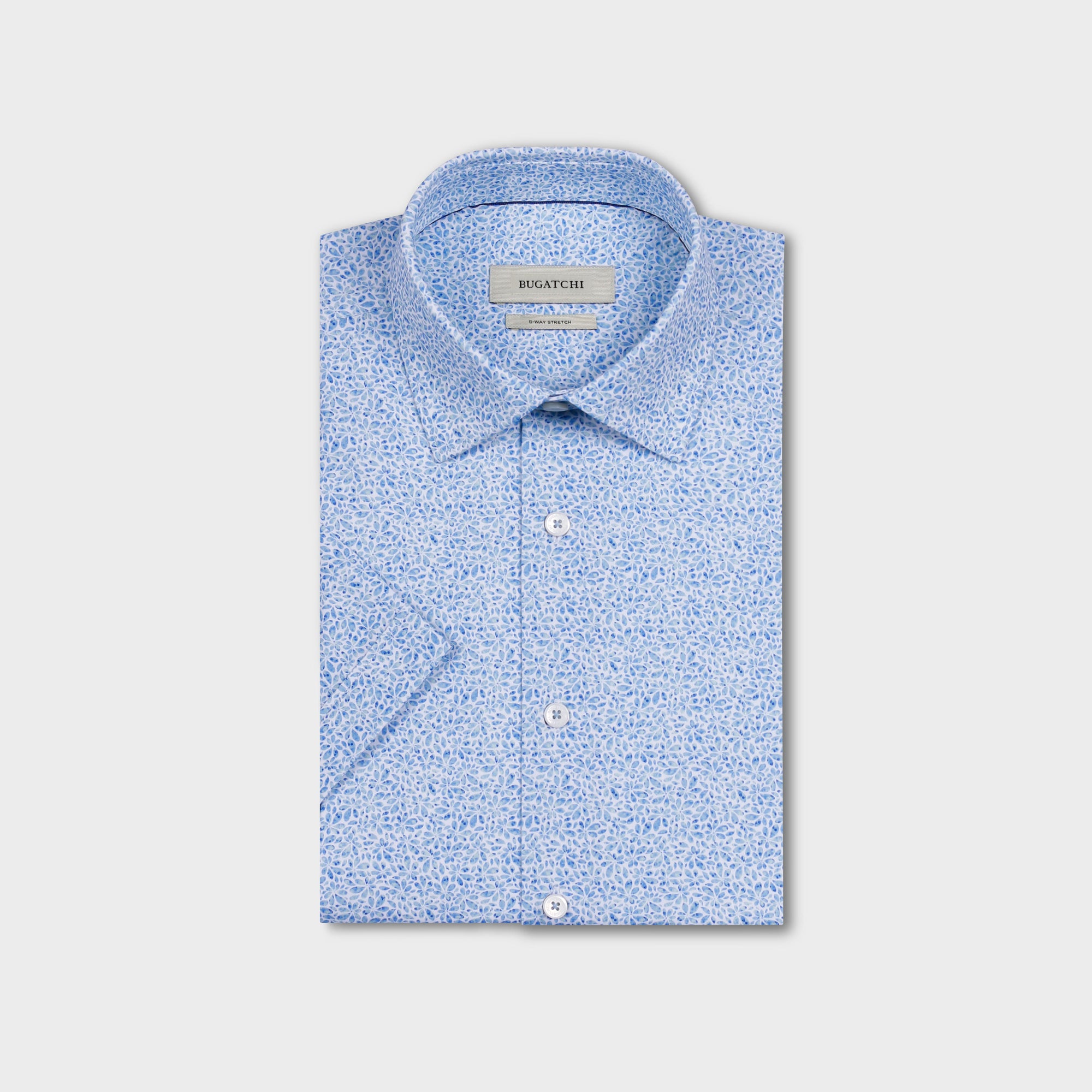 Miles OoohCotton Abstract Floral Short-Sleeve Shirt