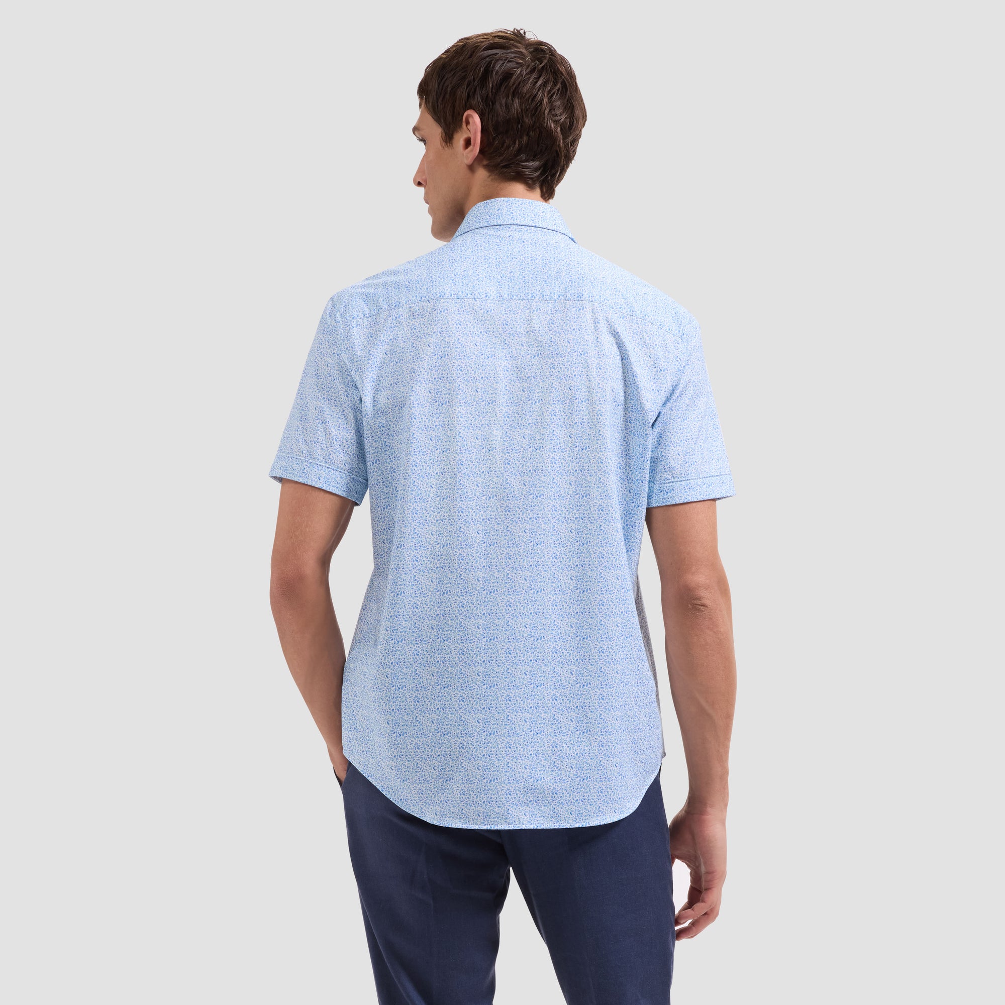 Miles OoohCotton Abstract Floral Short-Sleeve Shirt