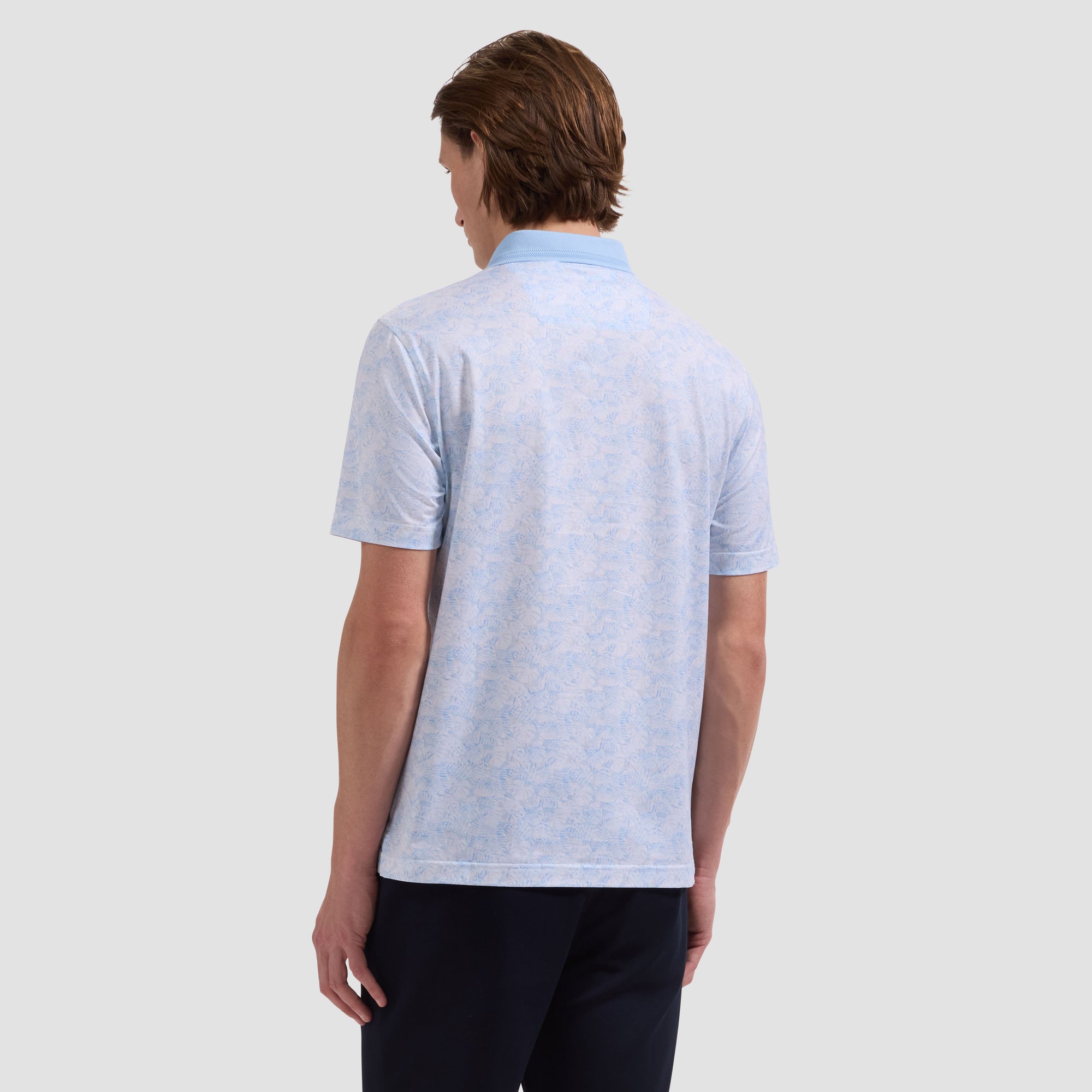 Valerian OoohCotton Leaf Print Polo Shirt