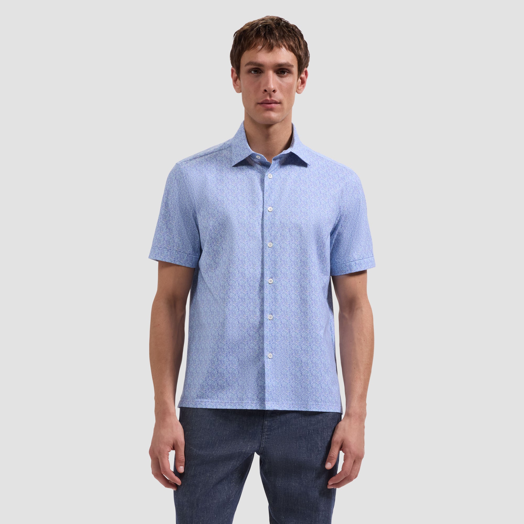 Milo OoohCotton Leaf Print Short-Sleeve Shirt