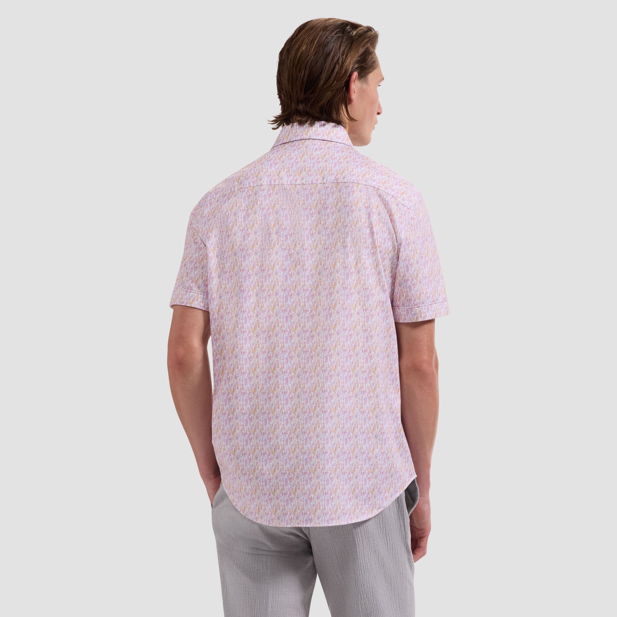 Miles OoohCotton Wine Print Short-Sleeve Shirt
