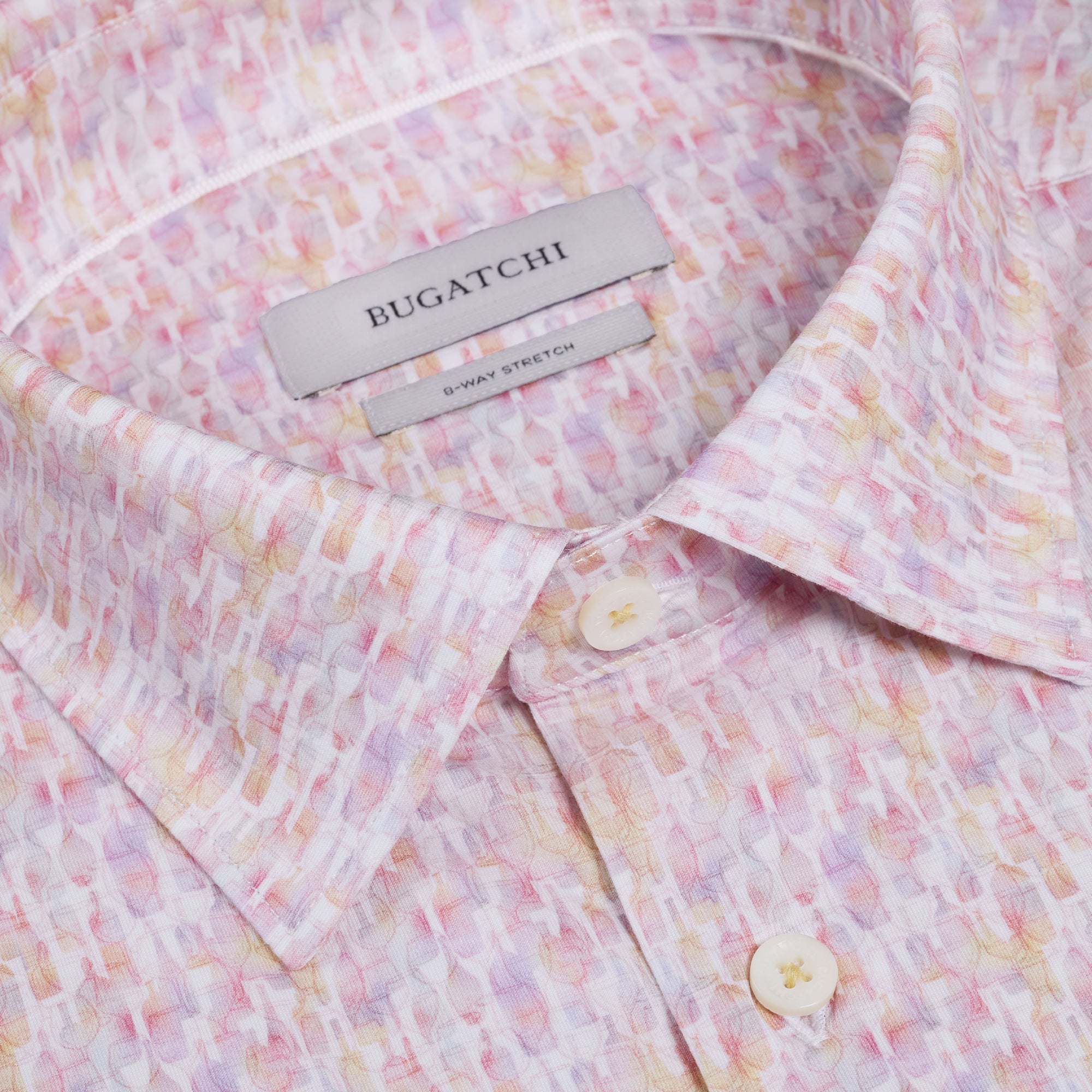Miles OoohCotton Wine Print Short-Sleeve Shirt